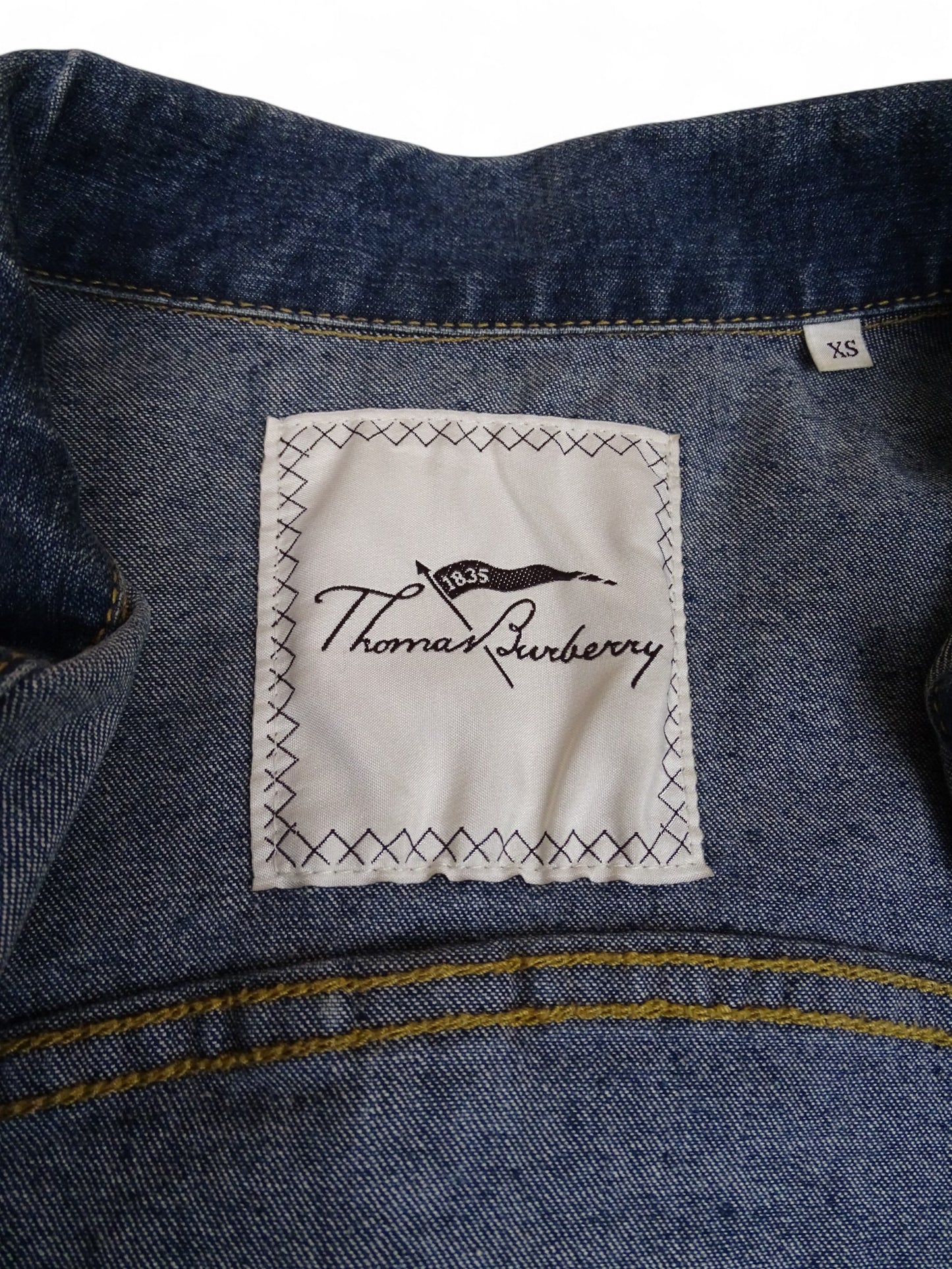 Burberry Veste Jean Femme Bleu Marine Denim XS Femme