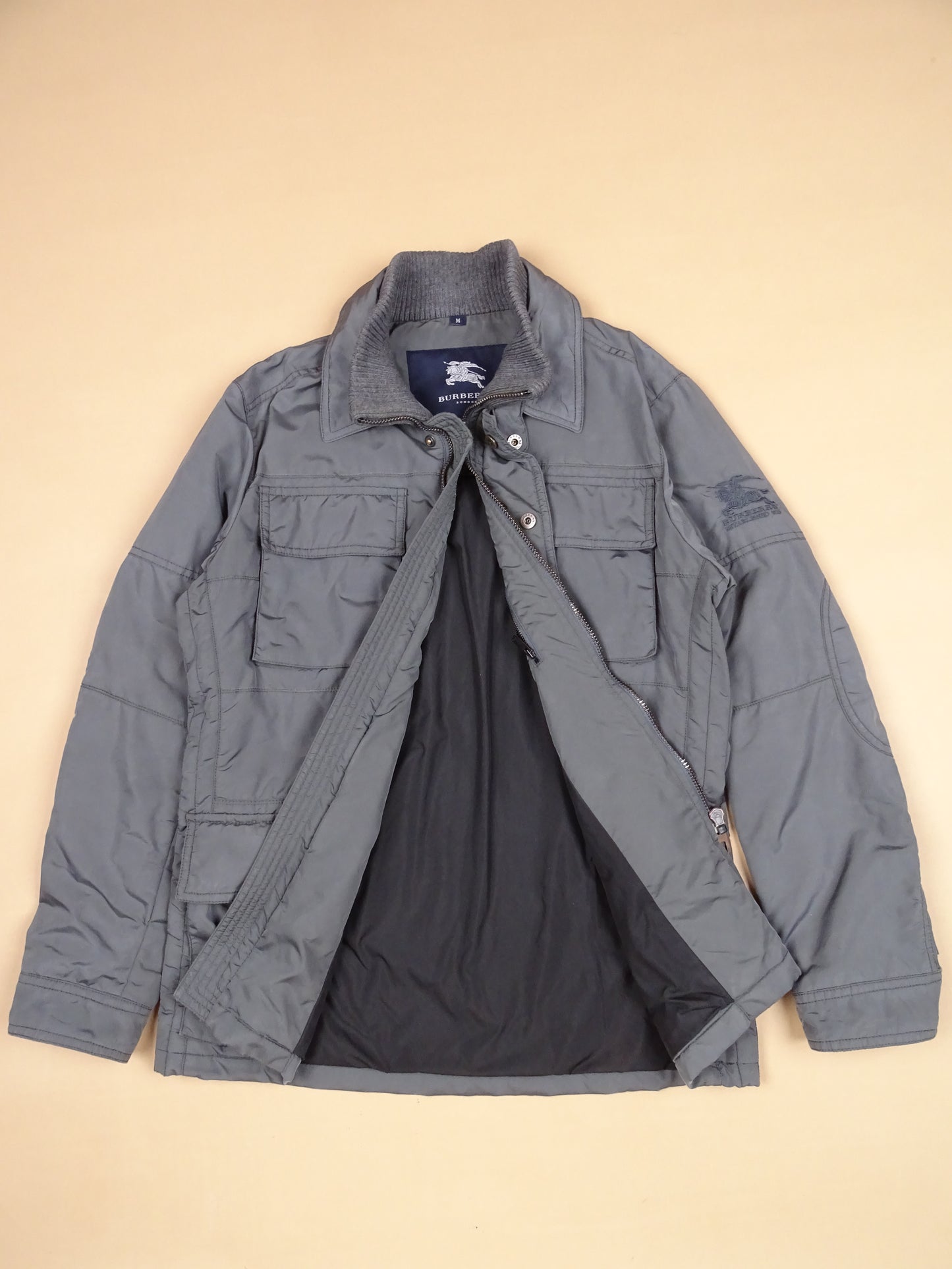 Manteau Burberry Gris M Poches