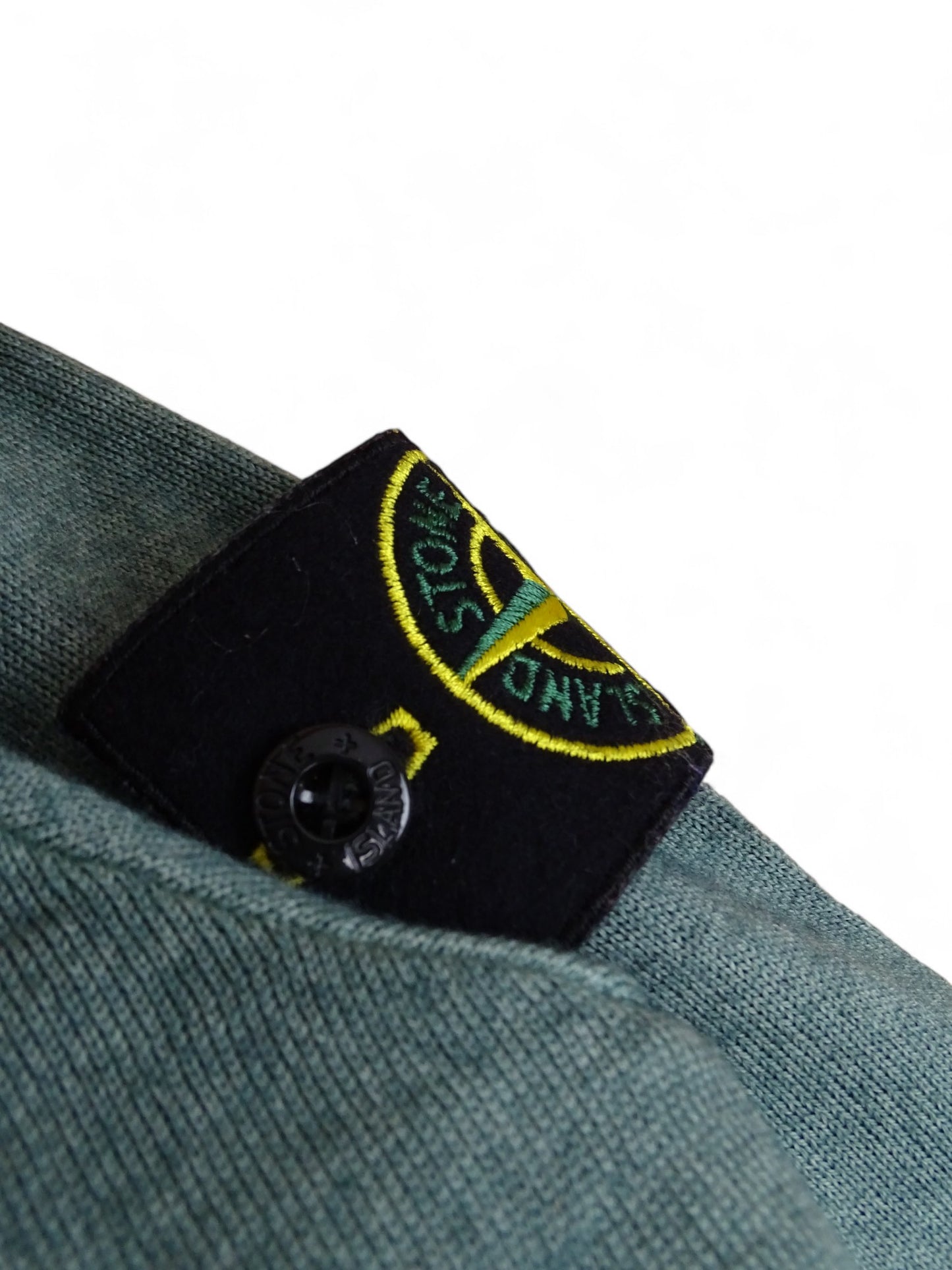 Stone Island Pull Laine Bleu Turquoise S Homme
