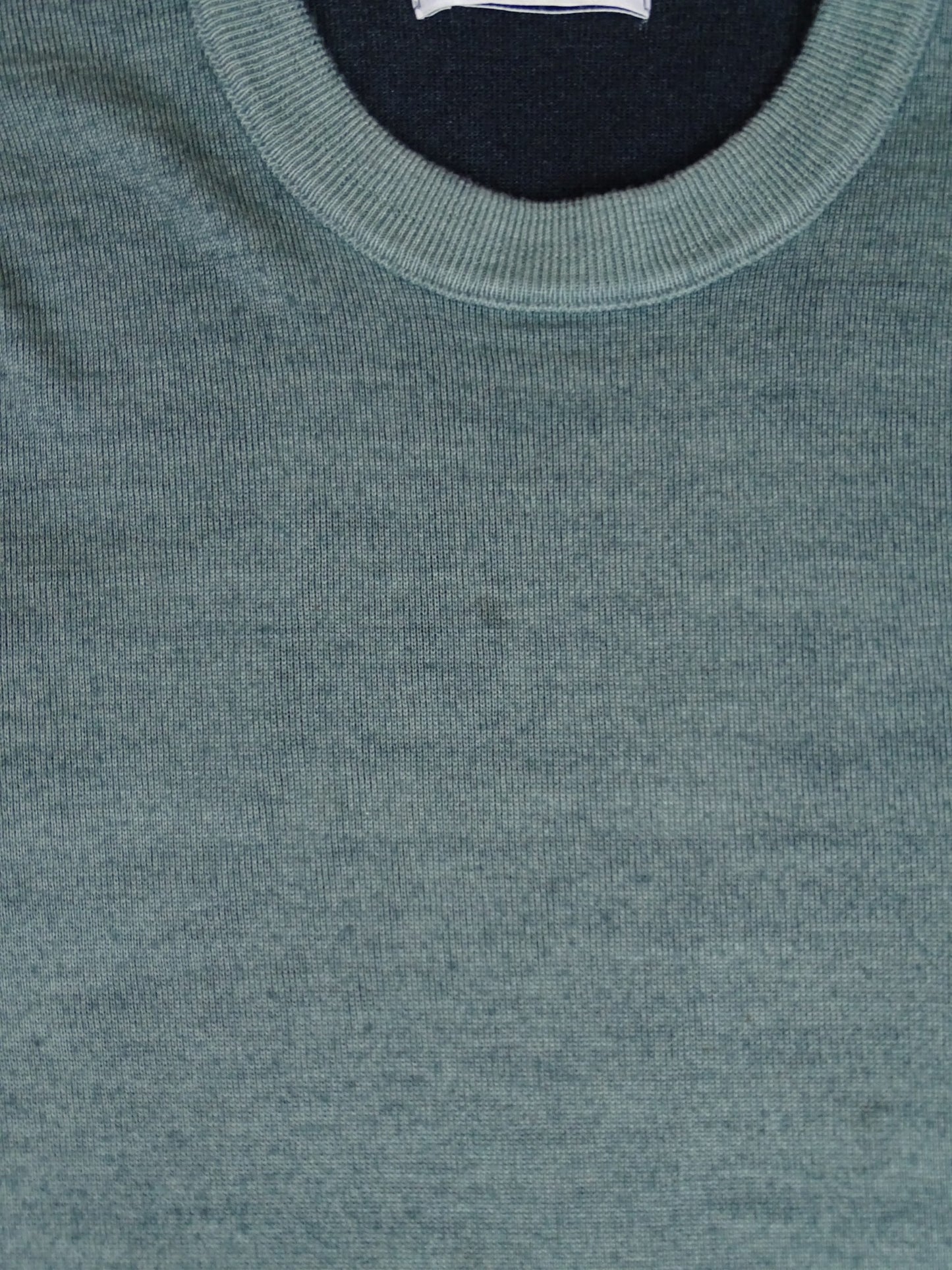 Stone Island Pull Laine Bleu Turquoise S Homme