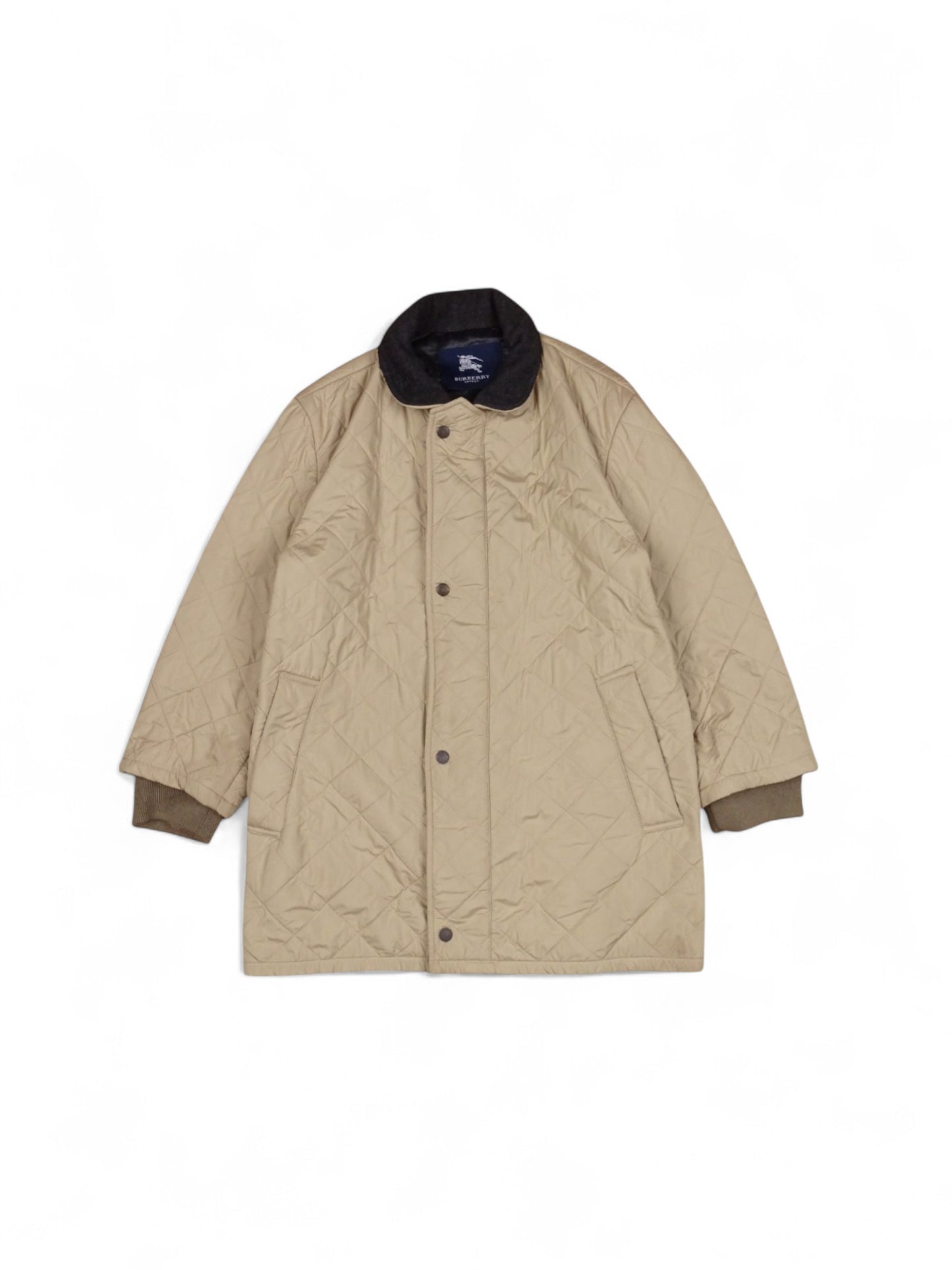 Manteau Burberry Beige S Homme Polyester Laine