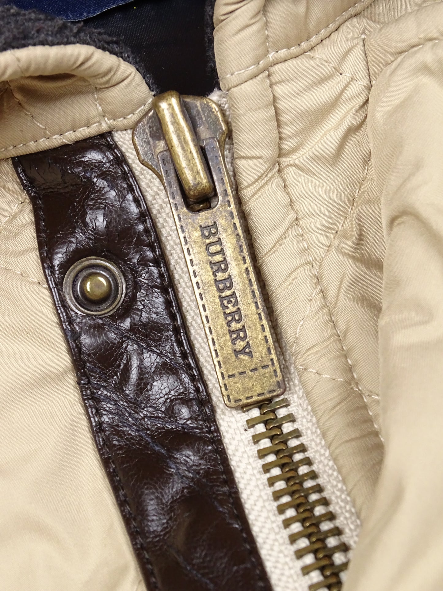 Manteau Burberry Beige S Homme Polyester Laine