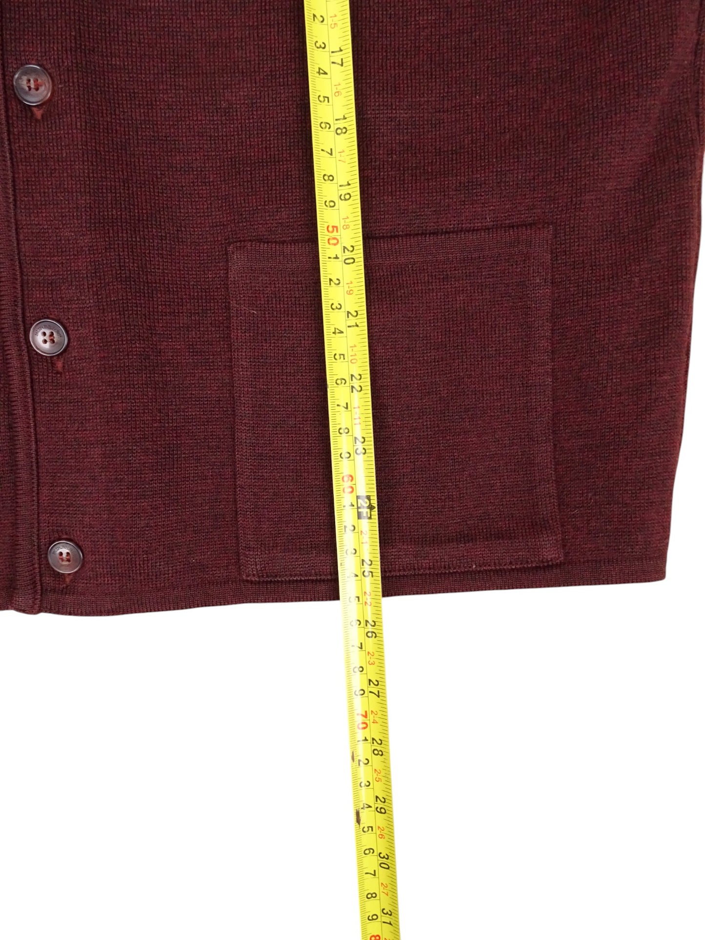 Burberry Cardigan Bordeaux L Homme 60% Laine