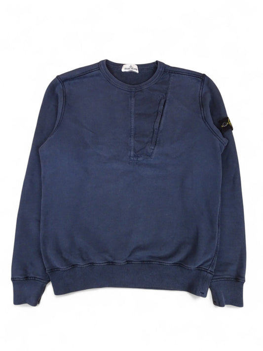 Stone Island Pull Bleu Marine S Homme