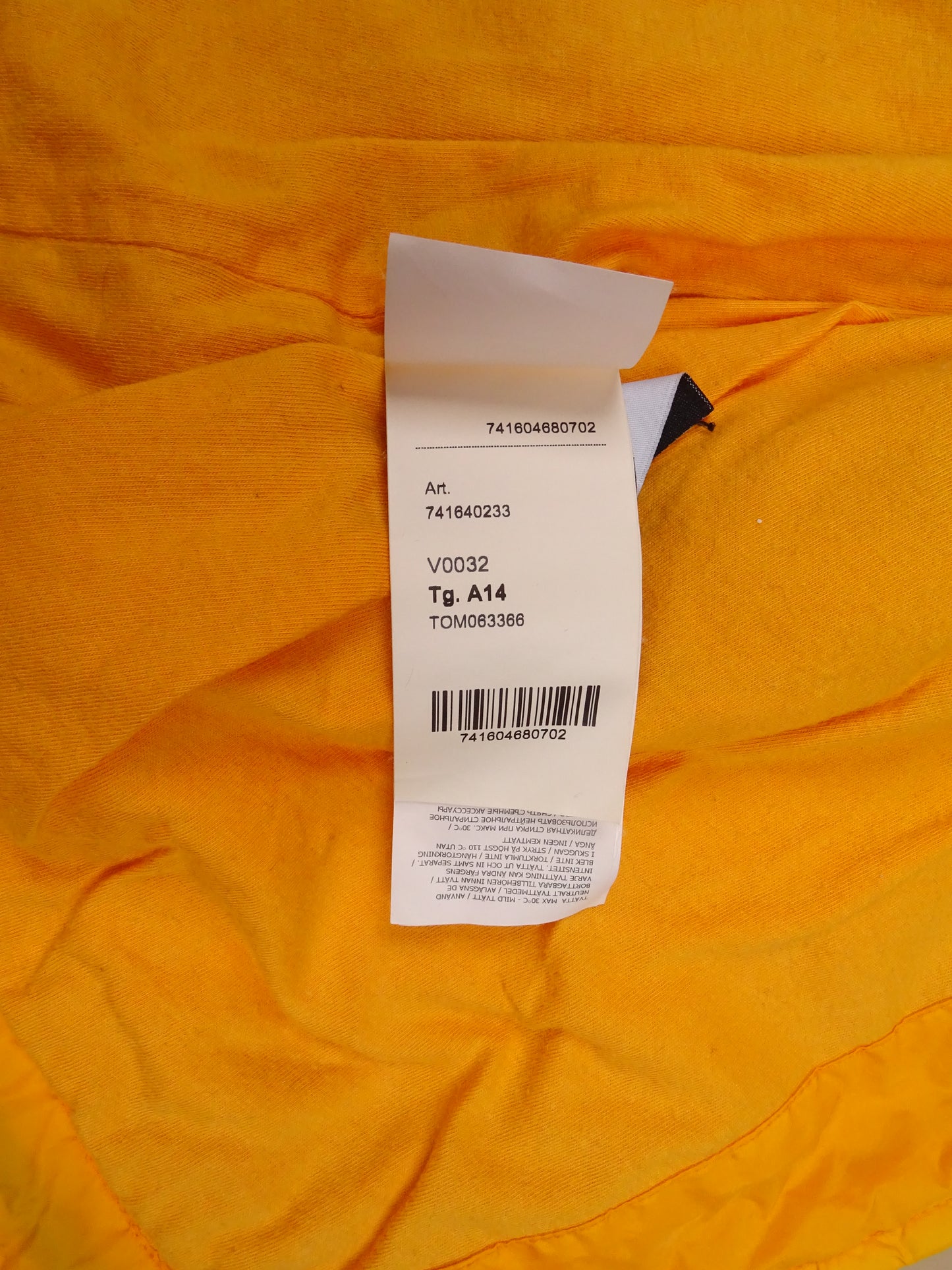 Veste Stone Island Zippé Coupe-Vent XS Orange