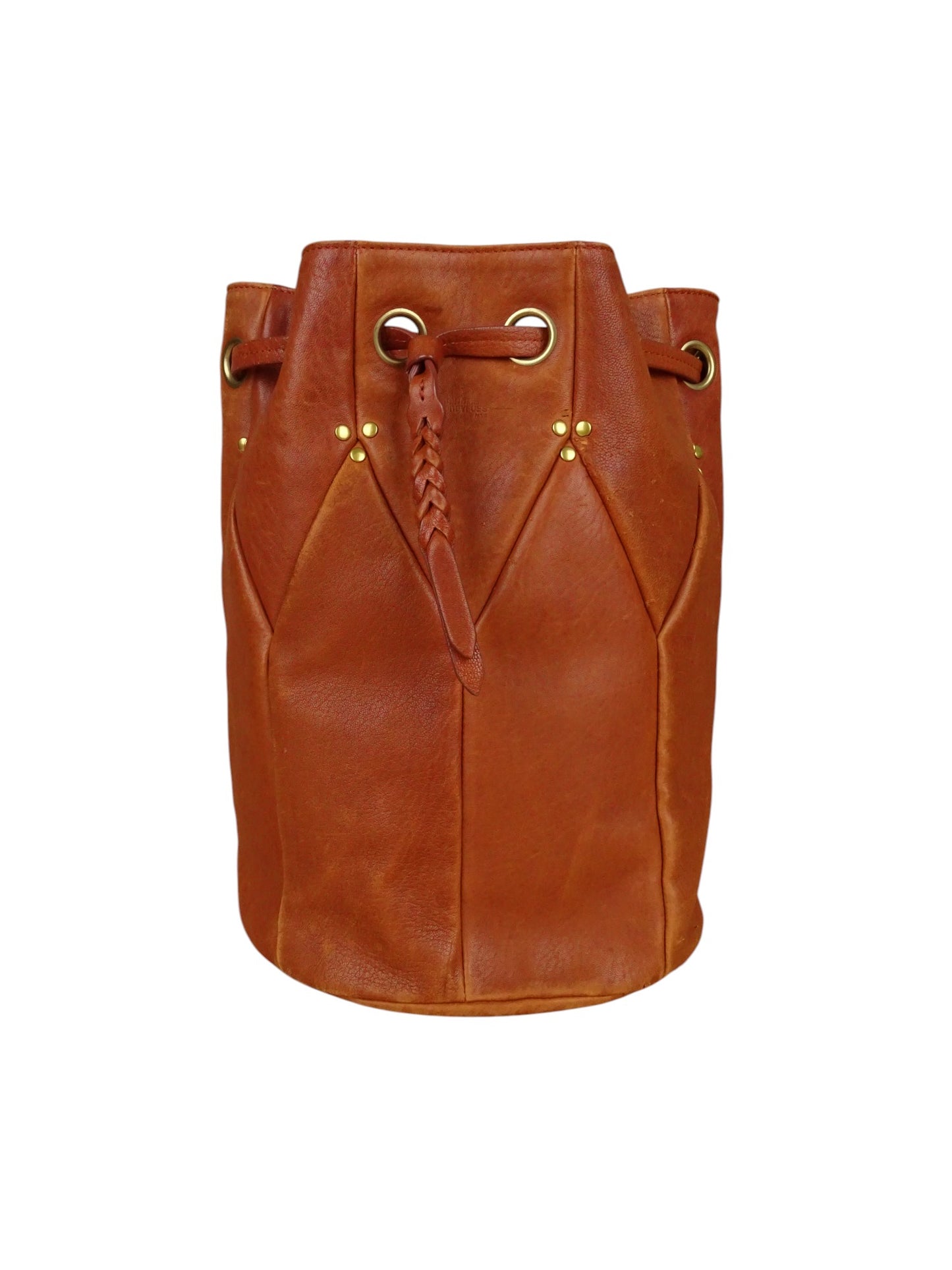 Jérôme Dreyfuss Sac Popeye Cuir Marron