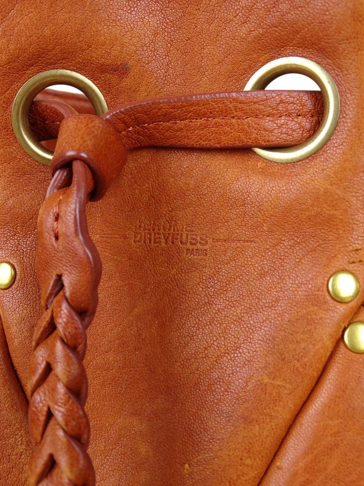 Jérôme Dreyfuss Sac Popeye Cuir Marron