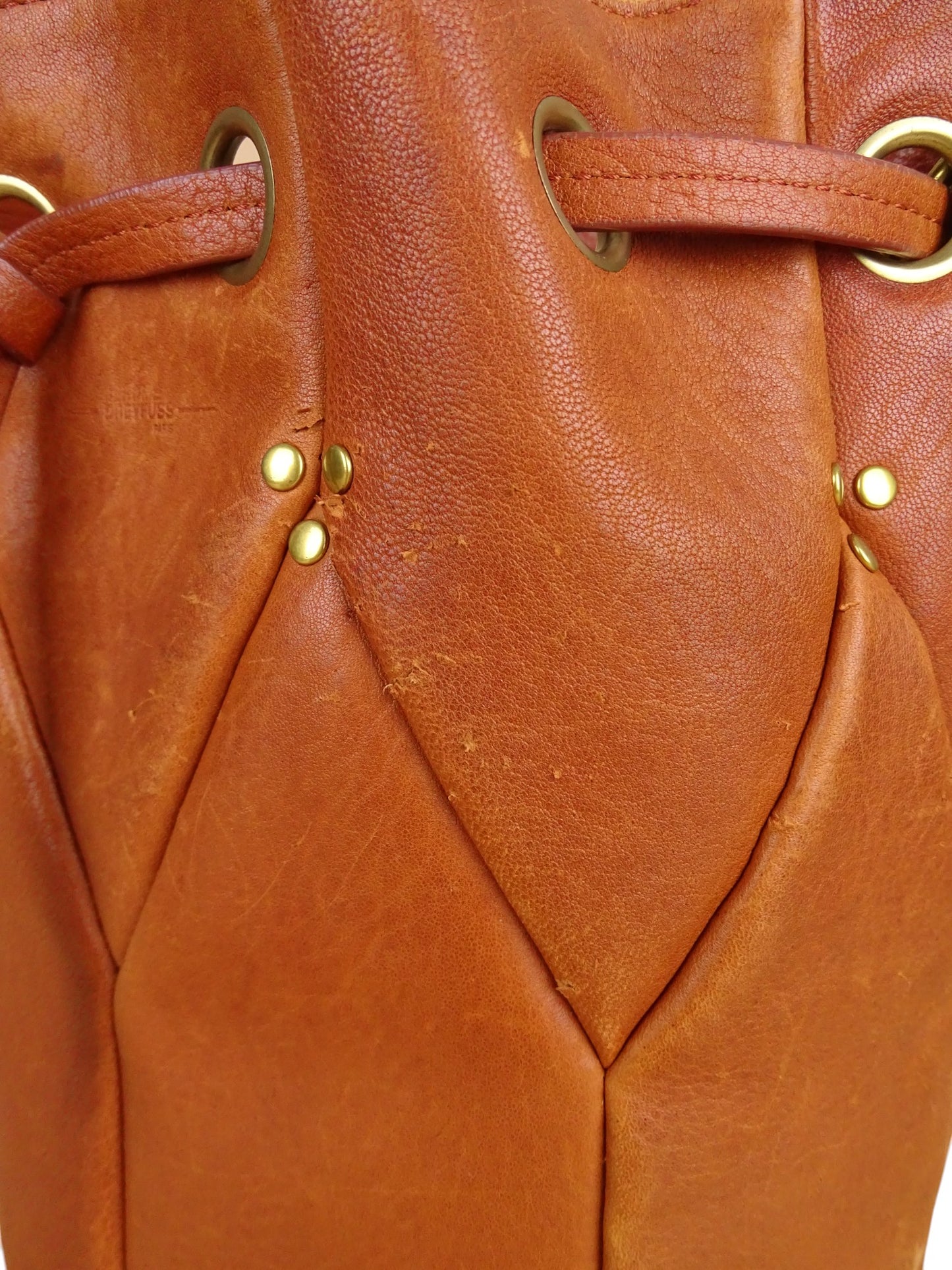 Jérôme Dreyfuss Sac Popeye Cuir Marron