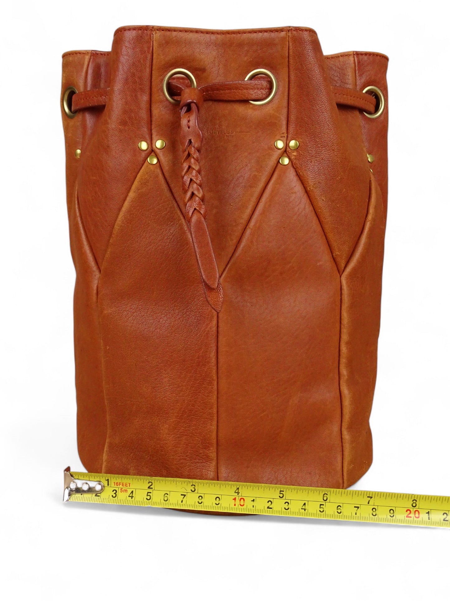 Jérôme Dreyfuss Sac Popeye Cuir Marron