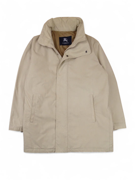 Burberry Manteau Long Coton Rembourré Beige L Homme