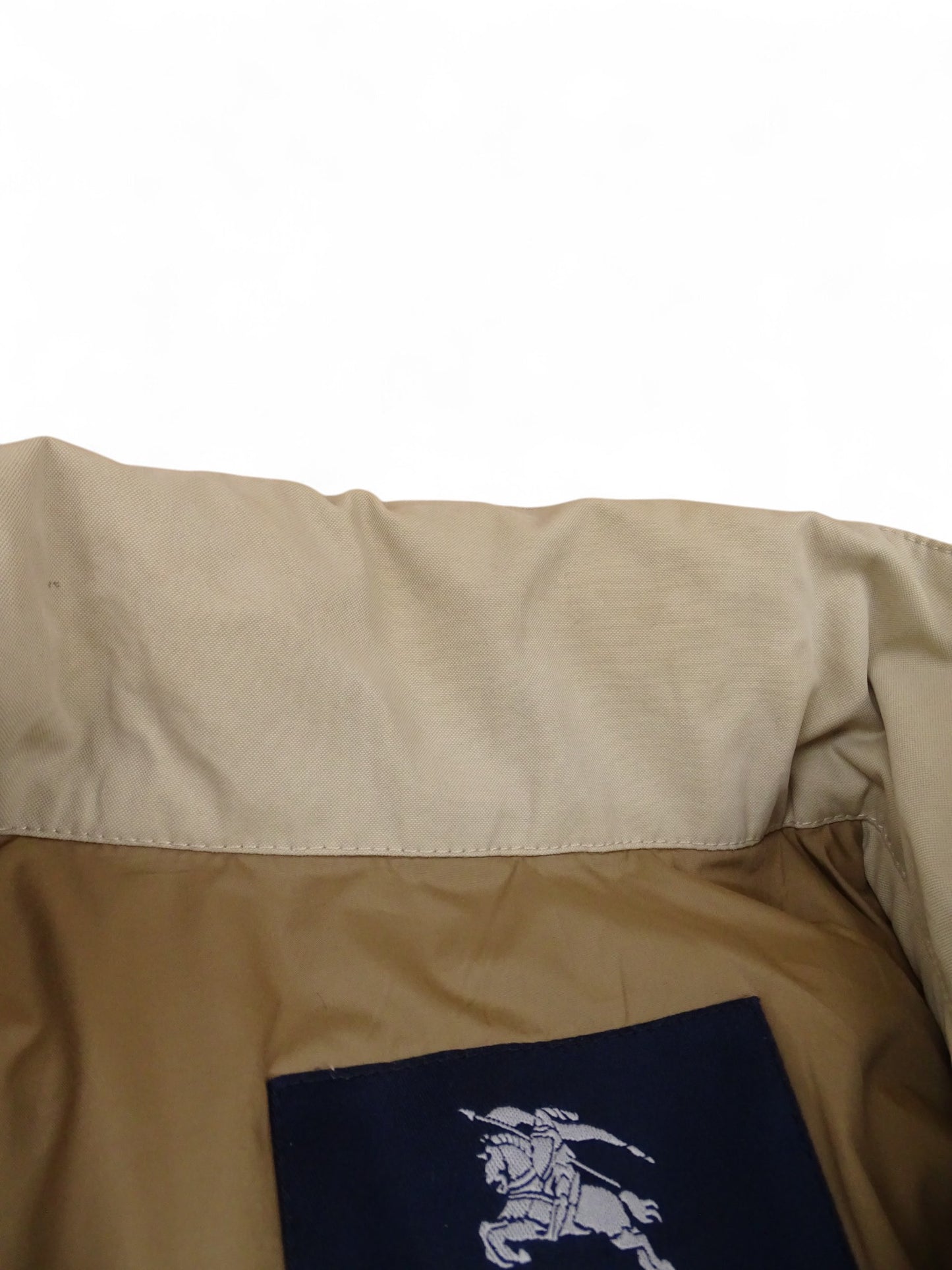 Burberry Manteau Long Coton Rembourré Beige L Homme