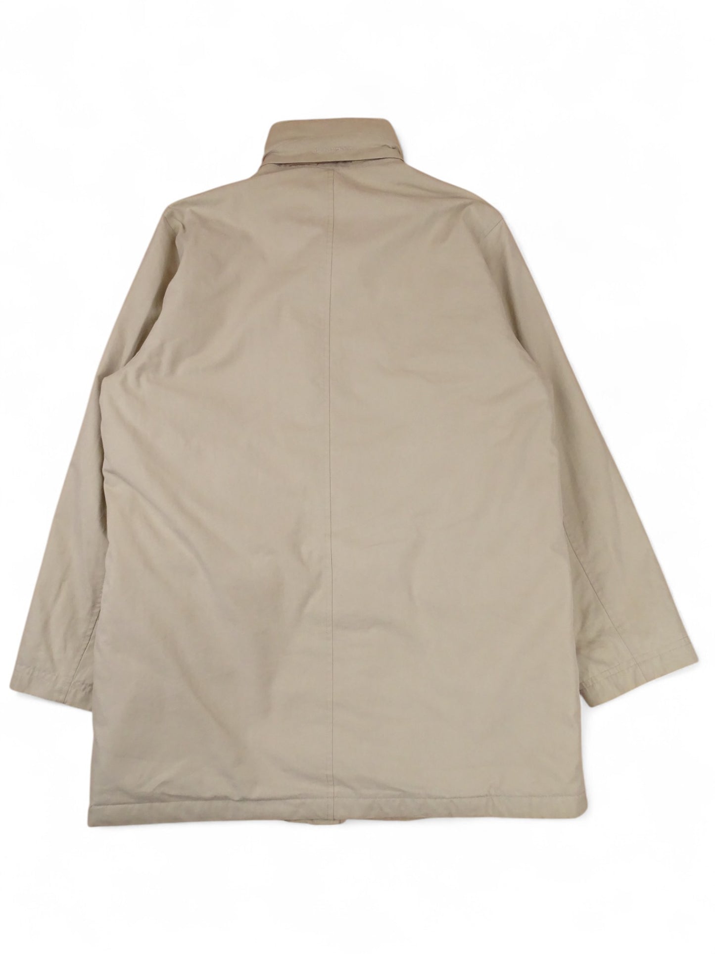 Burberry Manteau Long Coton Rembourré Beige L Homme