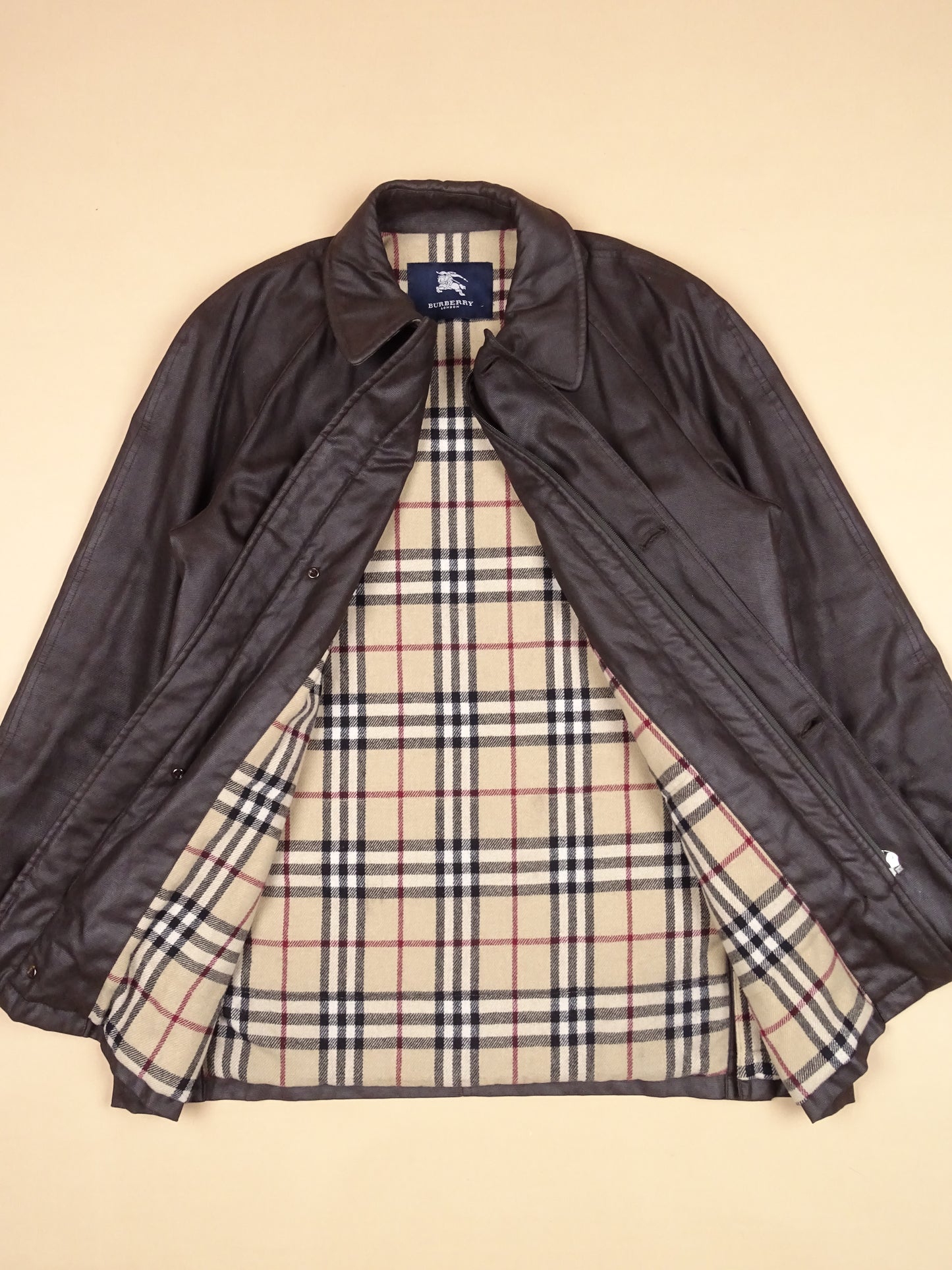 Trench Burberry Cuir (Polyuréthane) chocolat - Taille L Homme