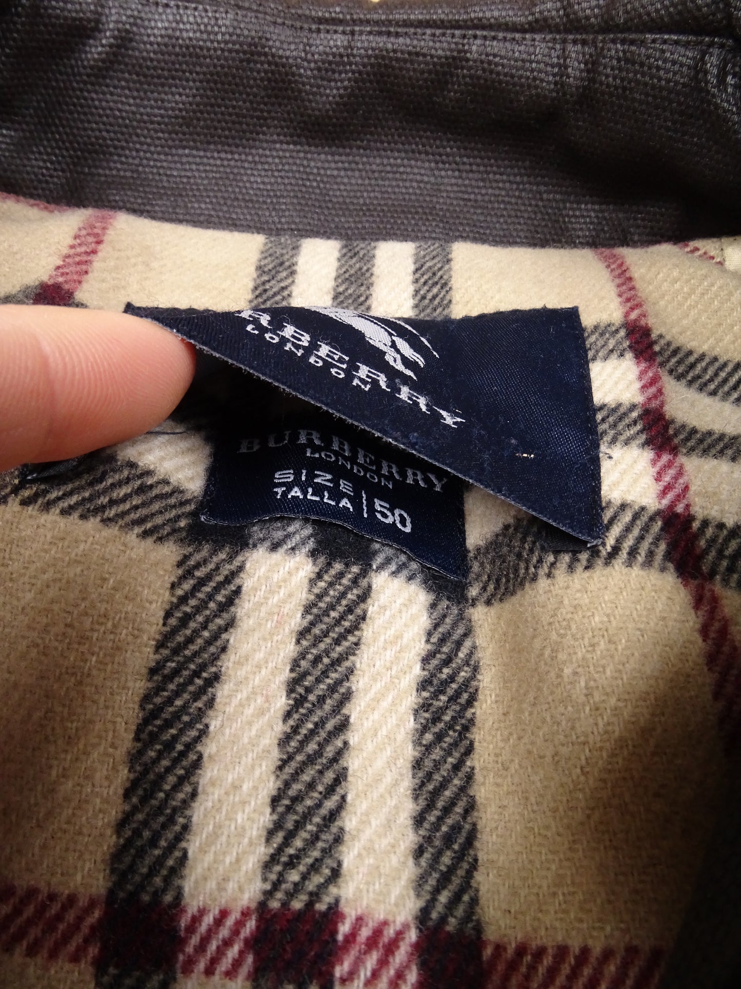 Trench Burberry Cuir (Polyuréthane) chocolat - Taille L Homme