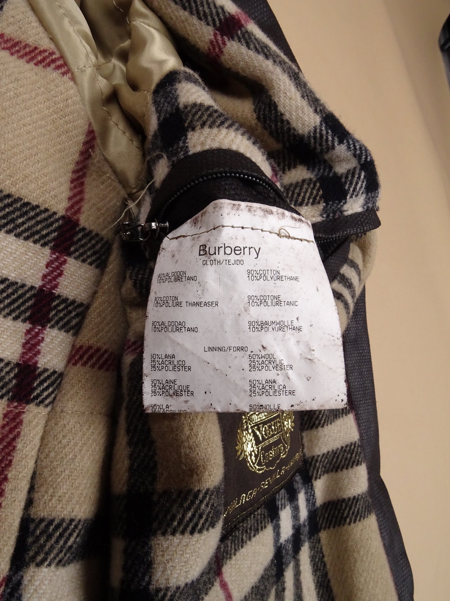 Trench Burberry Cuir (Polyuréthane) chocolat - Taille L Homme