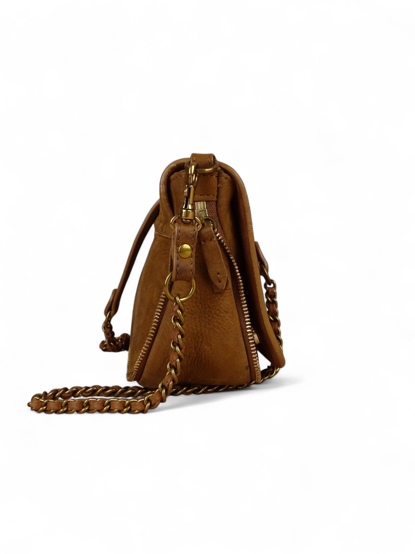 Sac Bandoulière Jérôme Dreyfuss "Bobi" Taille S Beige Cuir