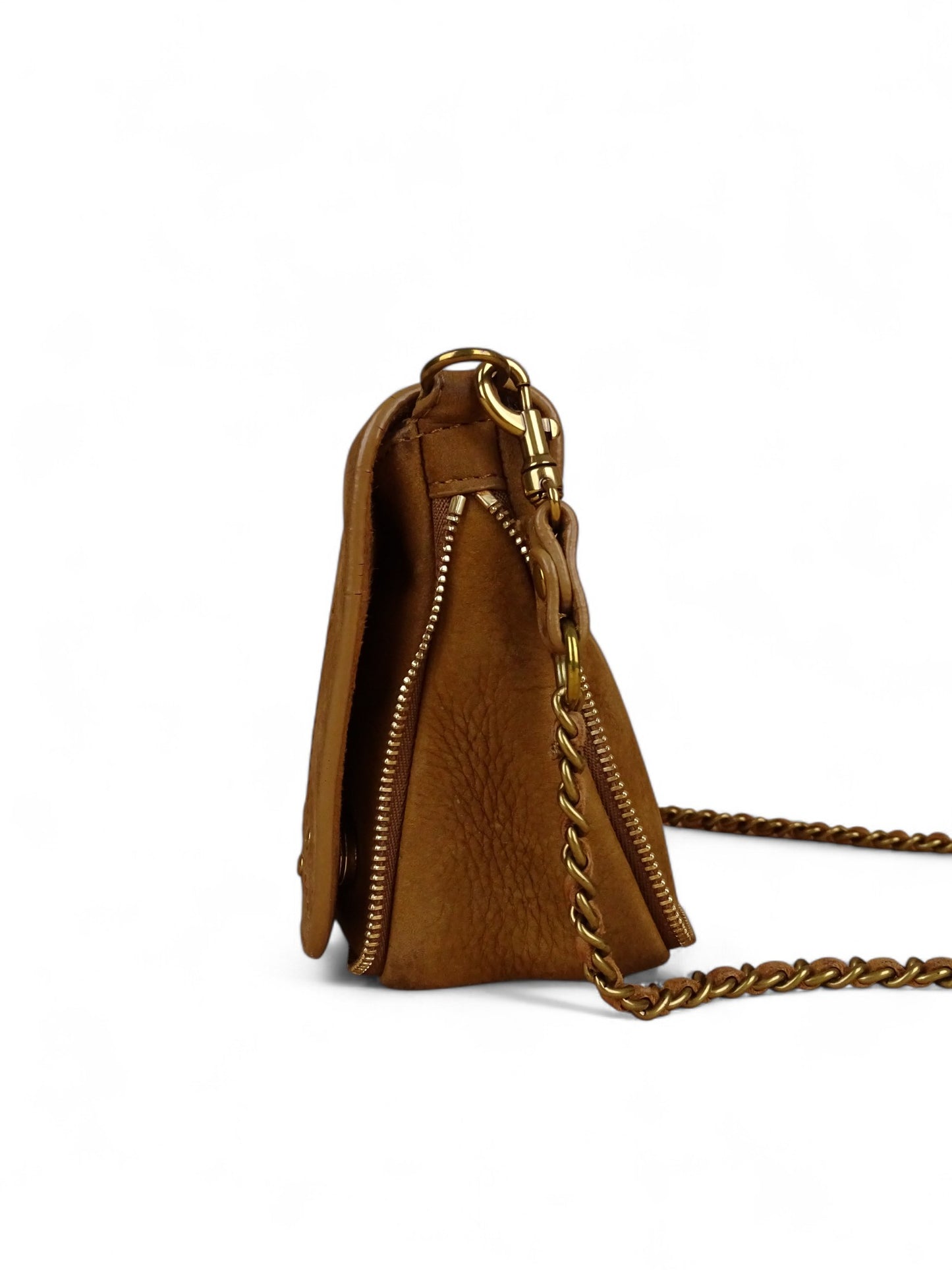 Sac Bandoulière Jérôme Dreyfuss "Bobi" Taille S Beige Cuir