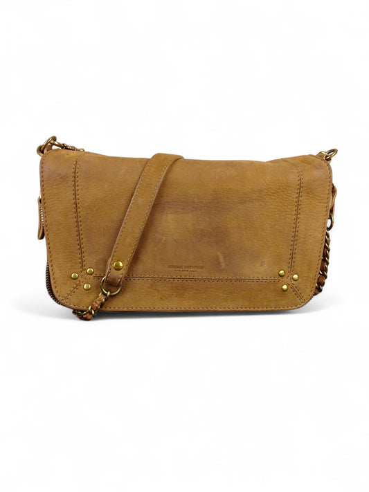 Sac Bandoulière Jérôme Dreyfuss "Bobi" Taille S Beige Cuir