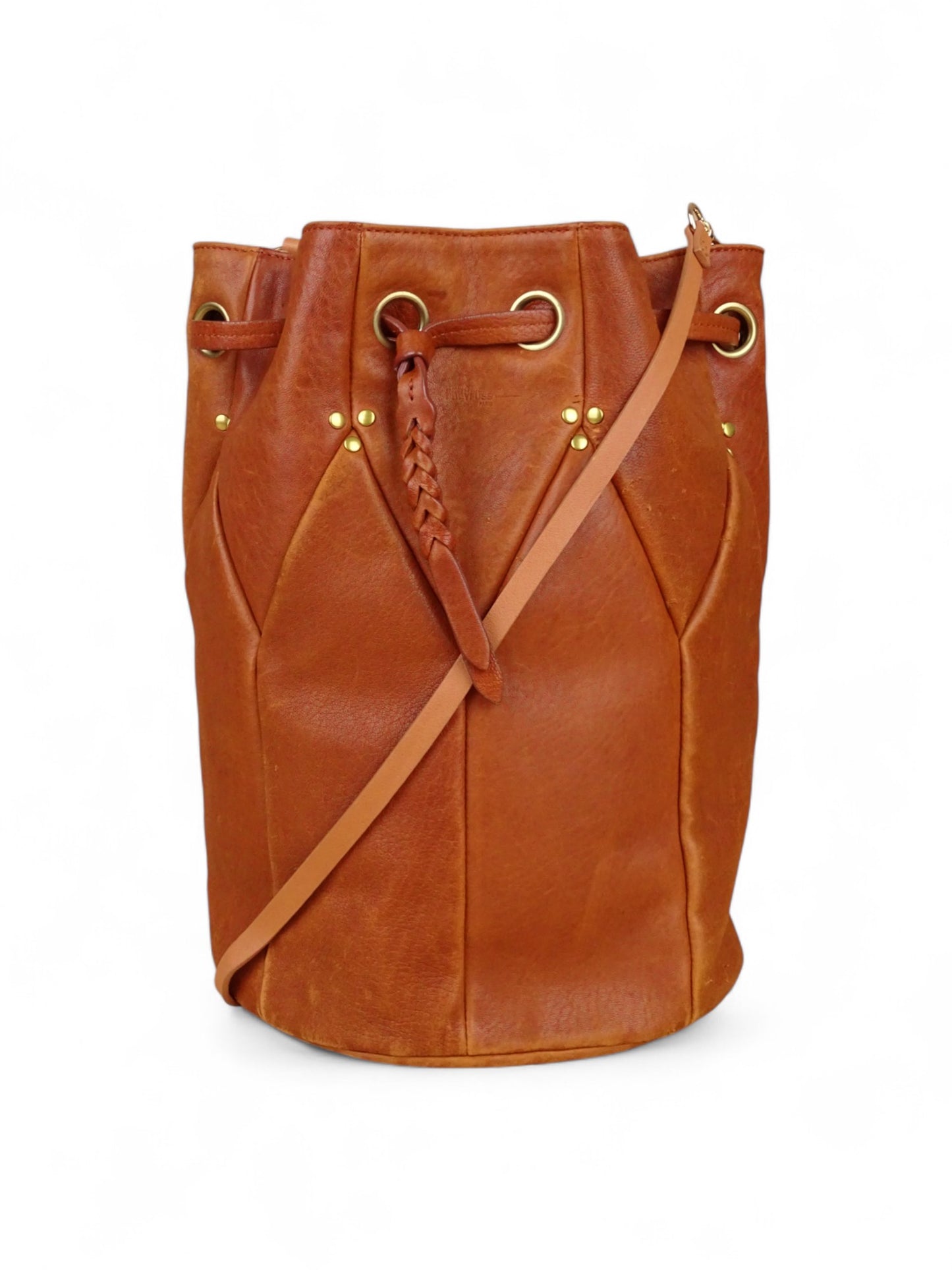 Jérôme Dreyfuss Sac Popeye Cuir Marron