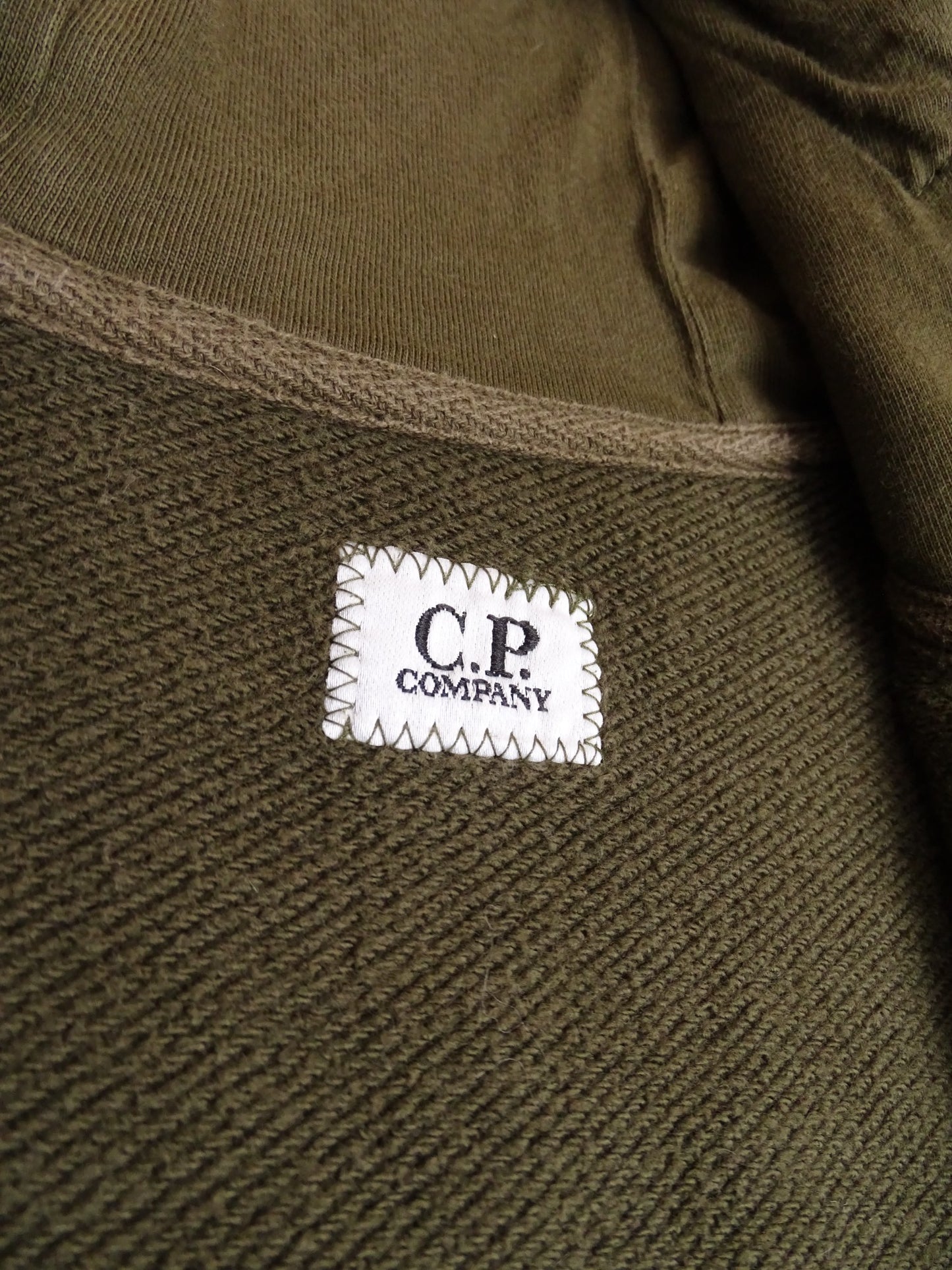 C.P. Company Veste Sweat Zippée Kaki À Lunettes S Homme