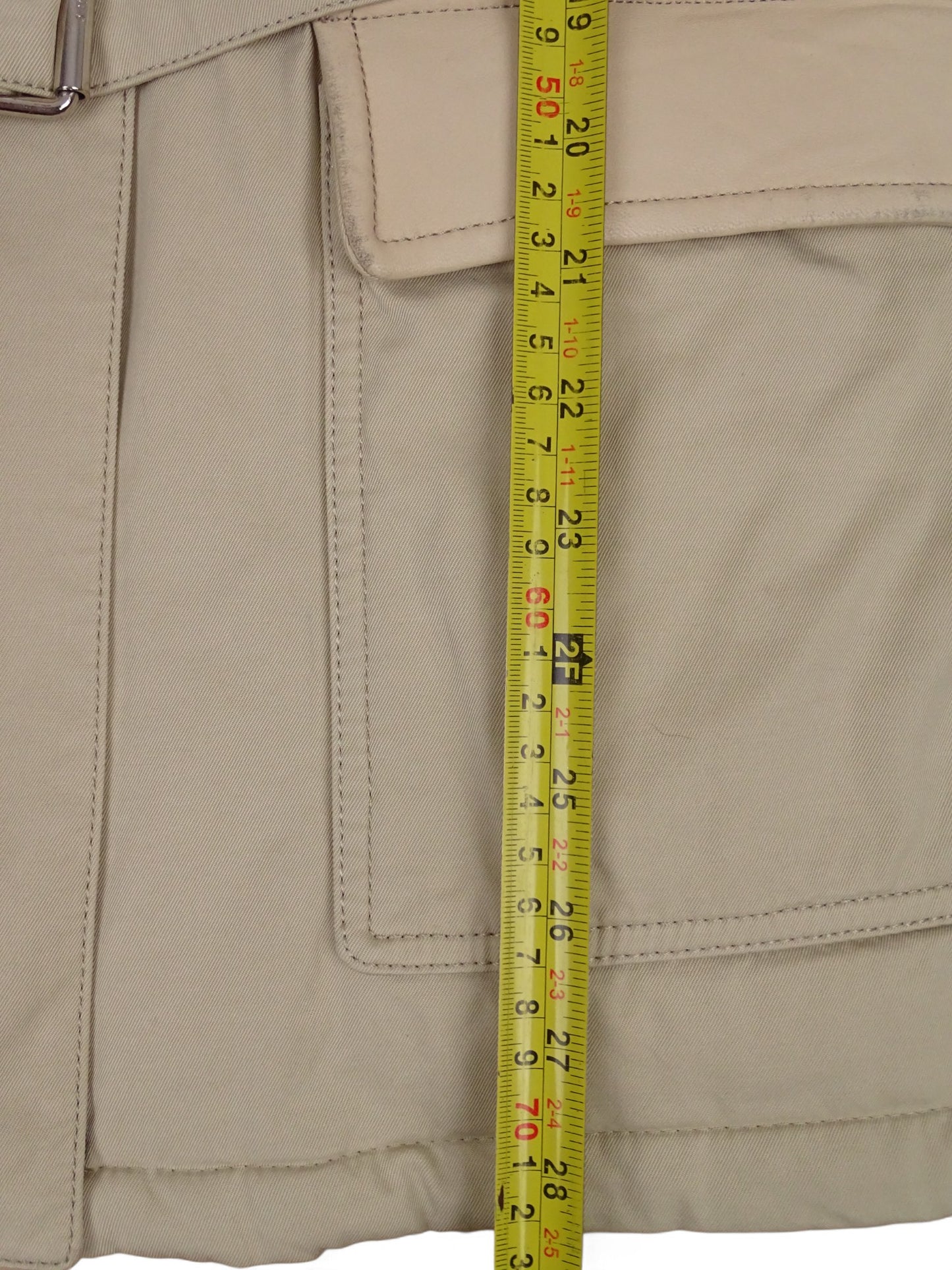 Burberry Trench Ceinture Beige Femme Tartan M femme