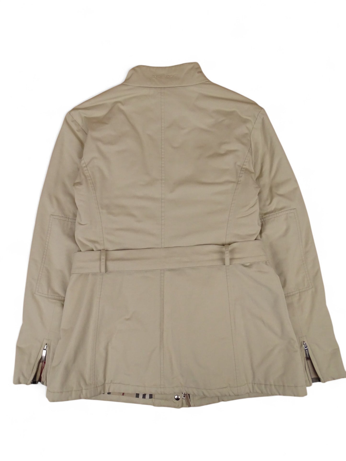 Burberry Trench Ceinture Beige Femme Tartan M femme