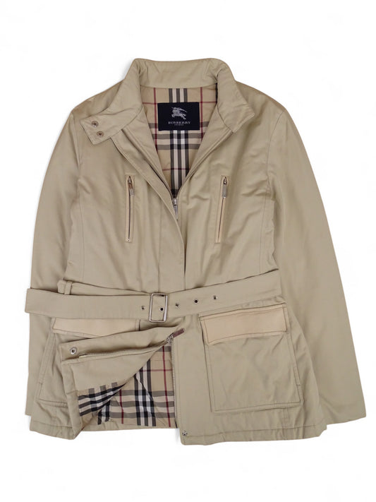 Burberry Trench Ceinture Beige Femme Tartan M femme