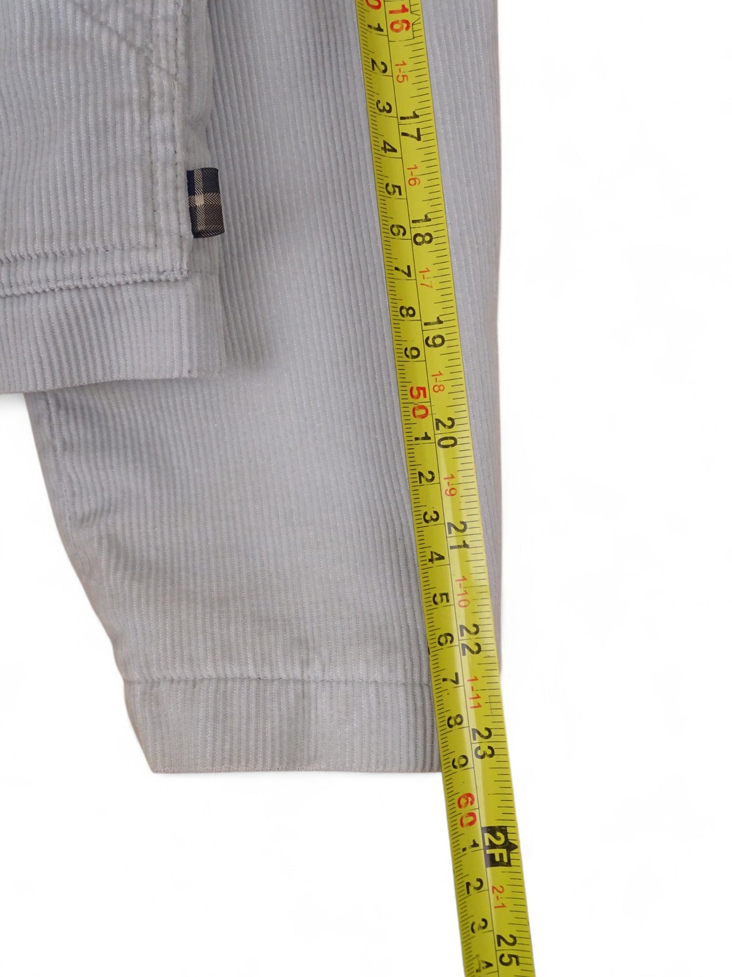 Veste Thomas Burberry Grise M Femme Velour Côtelé