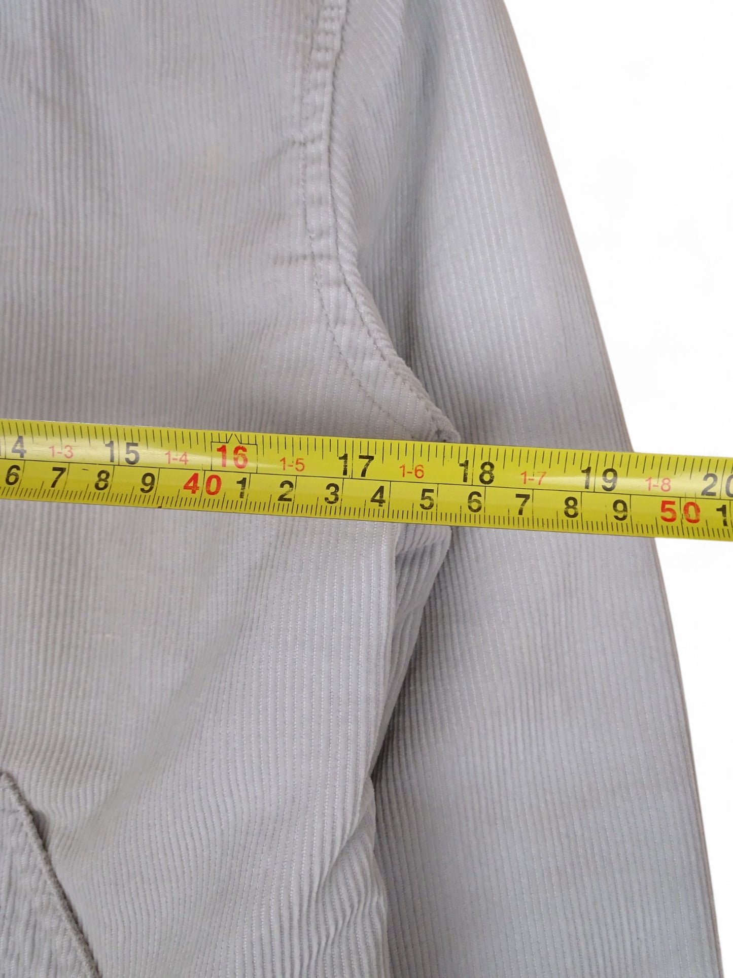 Veste Thomas Burberry Grise M Femme Velour Côtelé