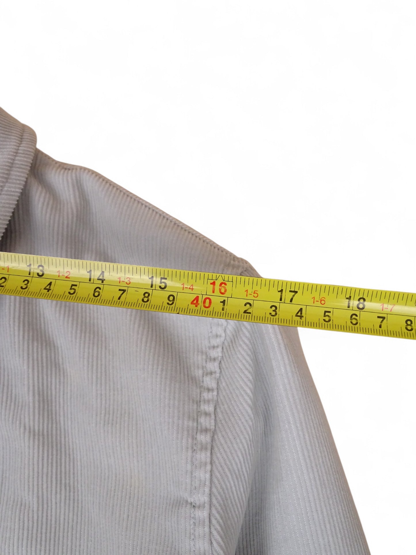 Veste Thomas Burberry Grise M Femme Velour Côtelé