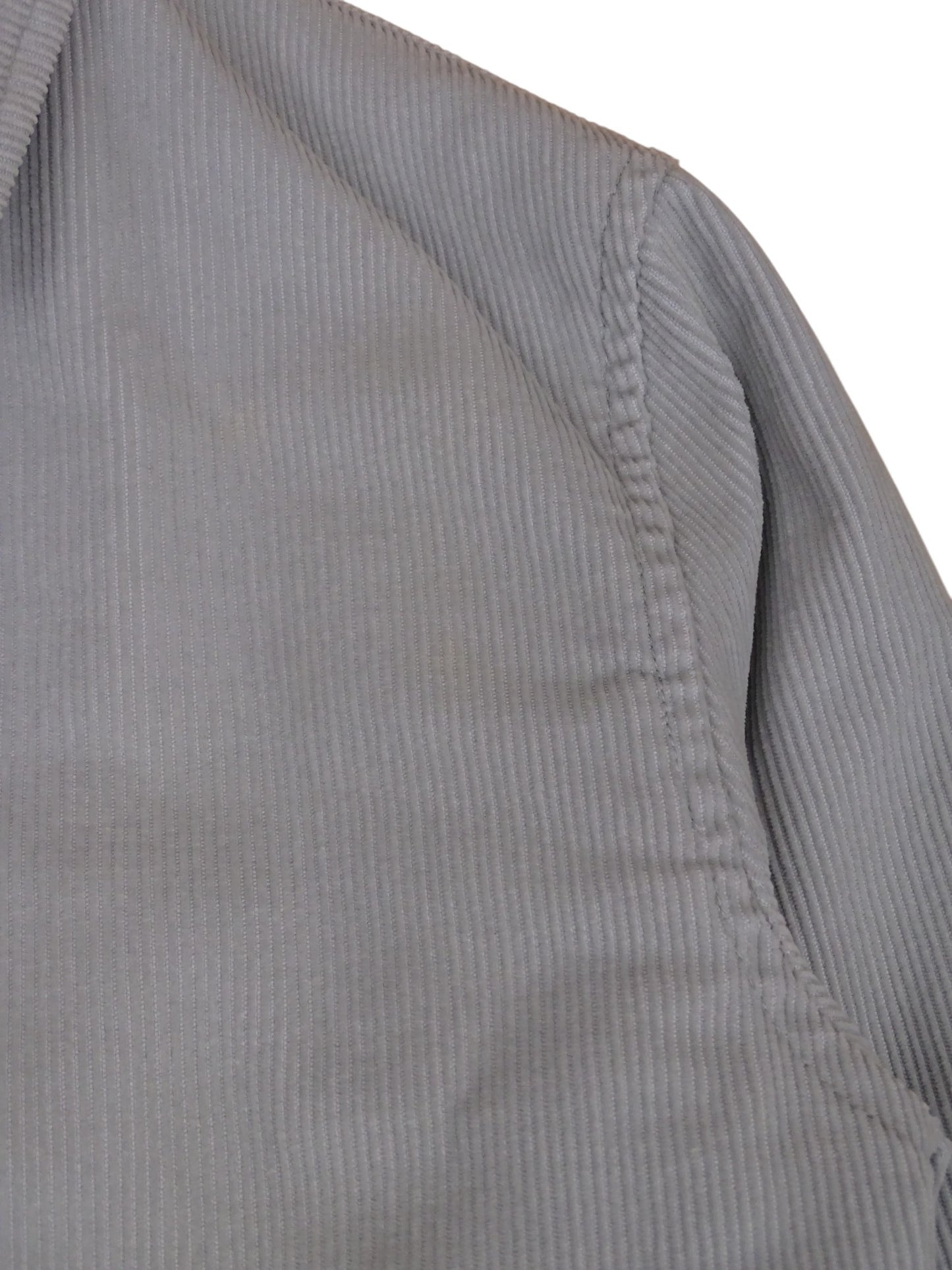 Veste Thomas Burberry Grise M Femme Velour Côtelé