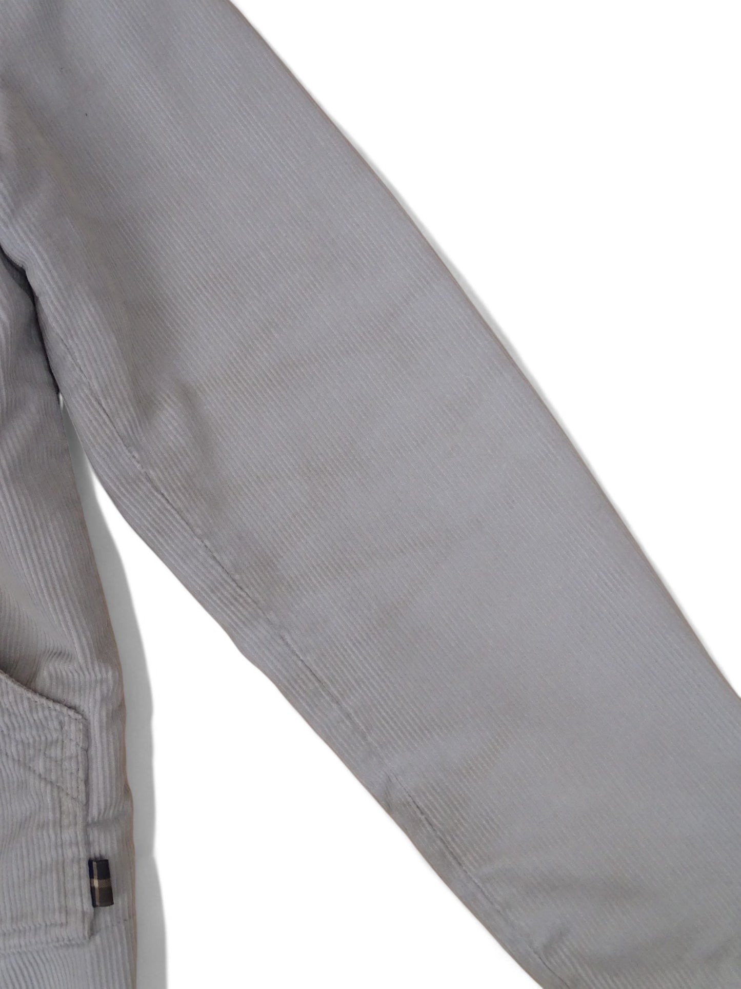 Veste Thomas Burberry Grise M Femme Velour Côtelé