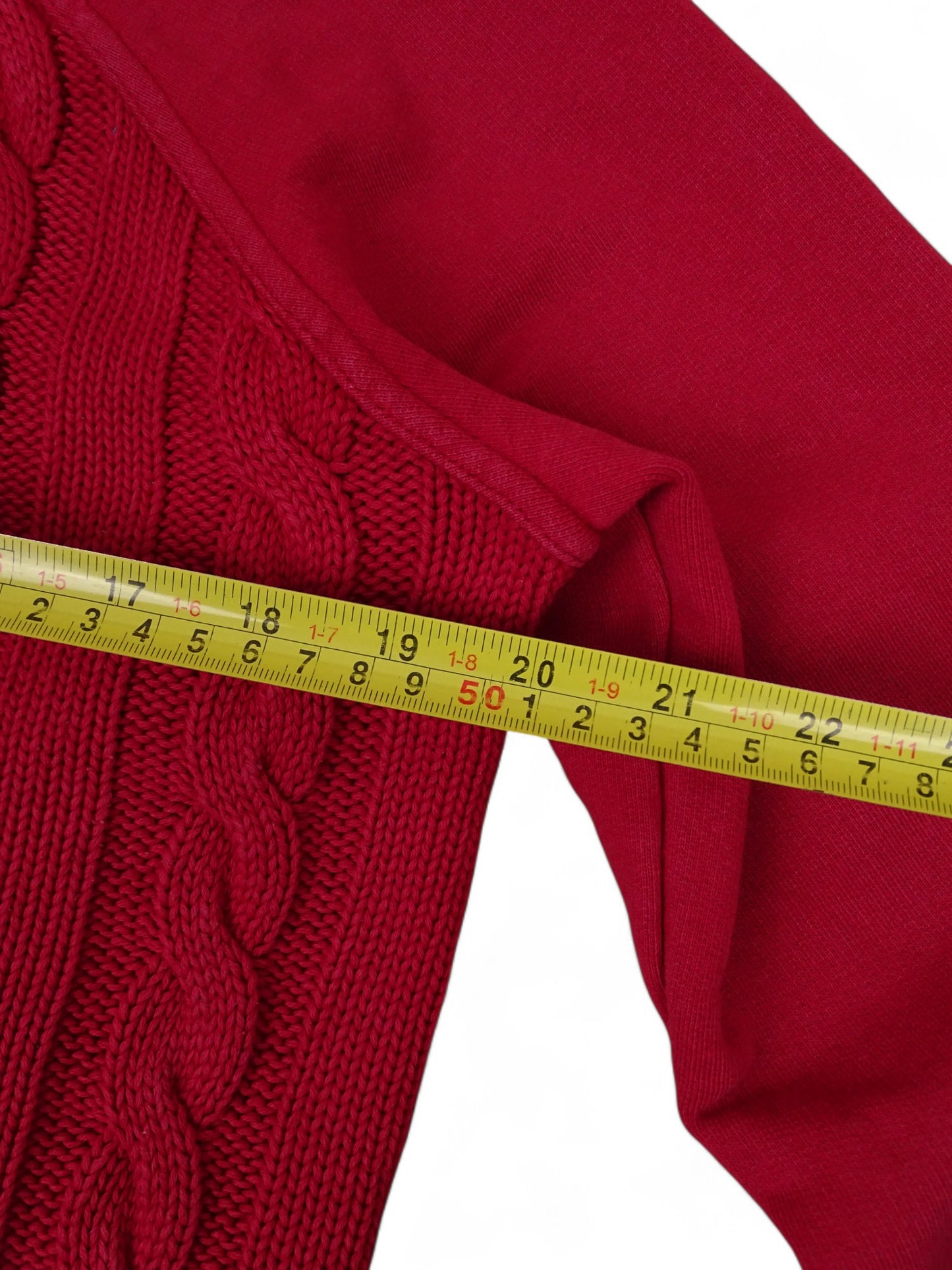 Burberry Gilet Zippé Rouge Torsadé M