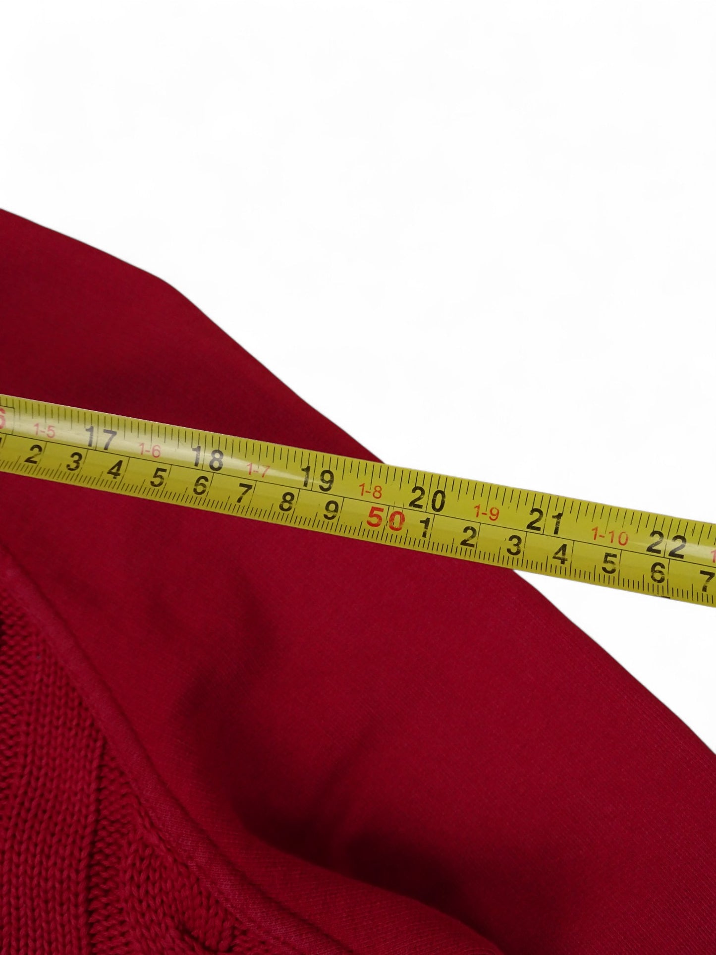 Burberry Gilet Zippé Rouge Torsadé M