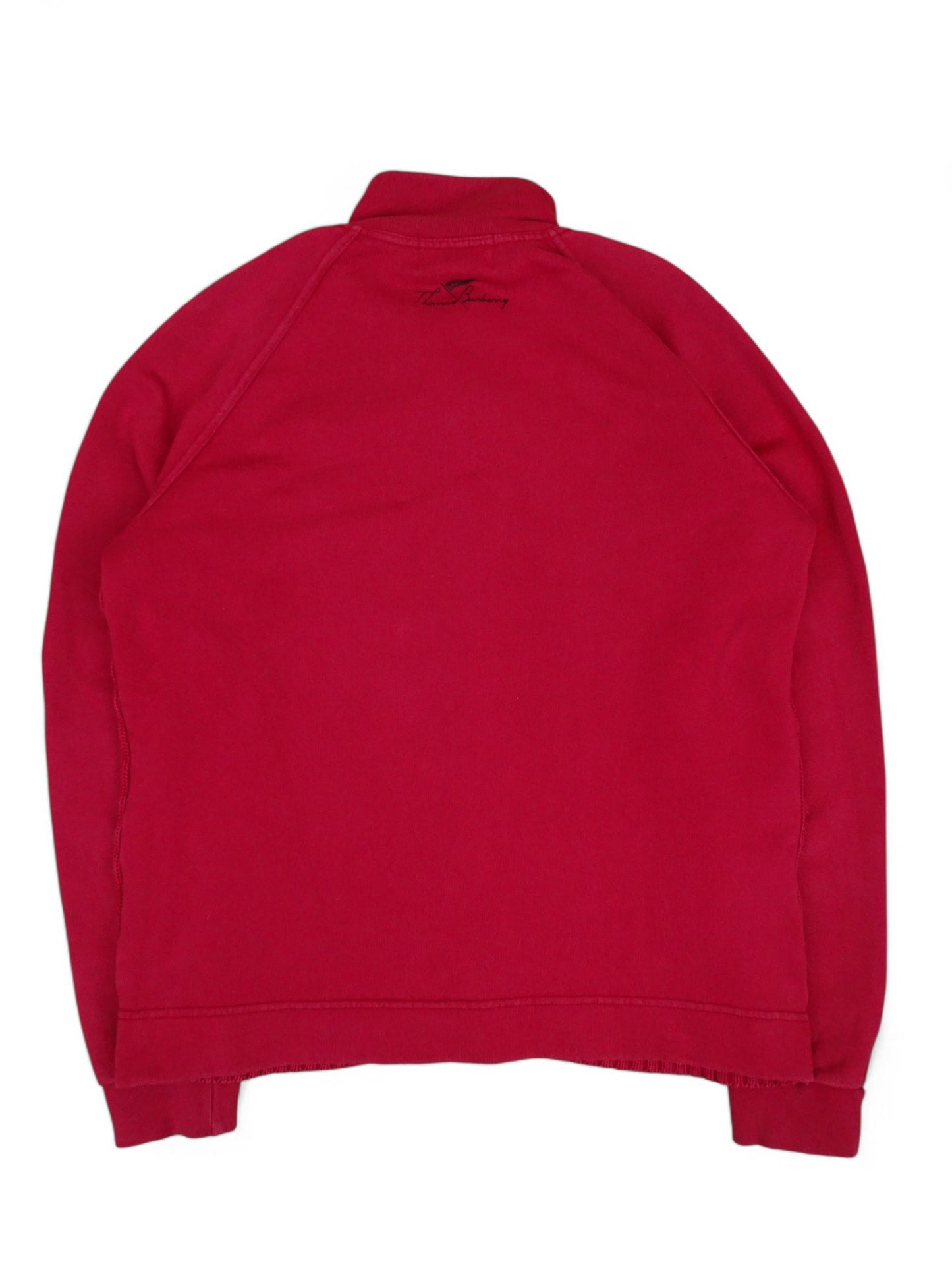 Burberry Gilet Zippé Rouge Torsadé M