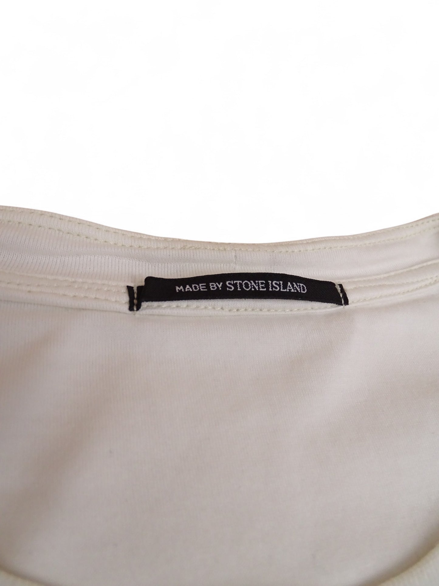 T-shirt Stone Island Vintage M Blanc 100% Coton
