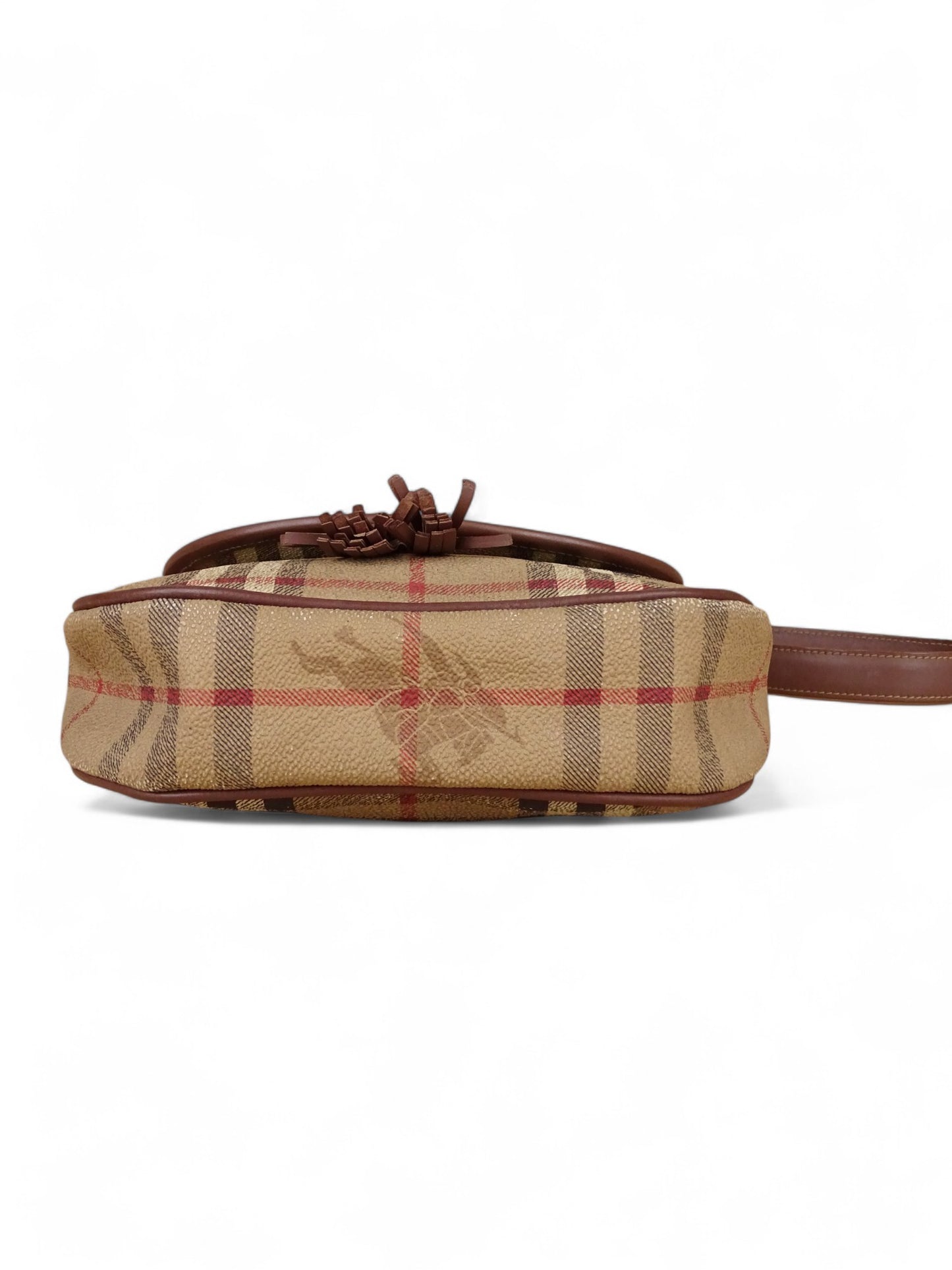 Burberry Sacoche Tartan Emblématique Beige
