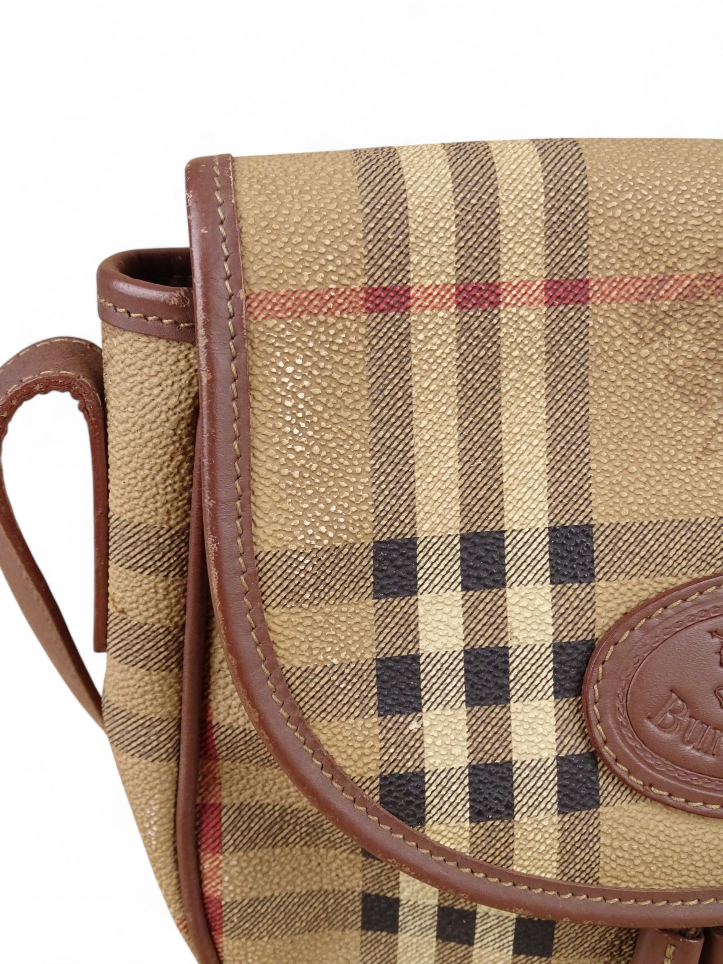 Burberry Sacoche Tartan Emblématique Beige