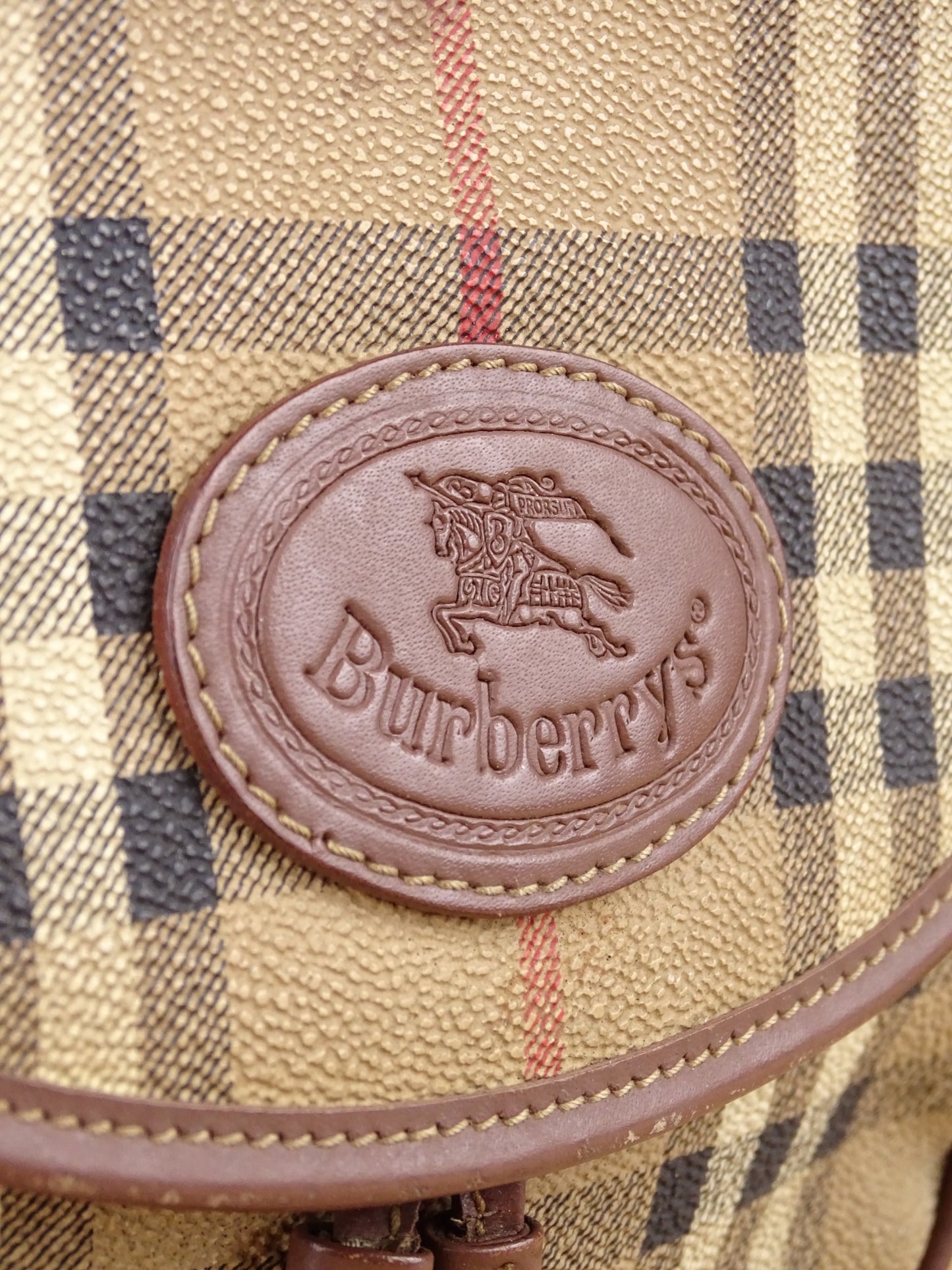 Burberry Sacoche Tartan Emblématique Beige