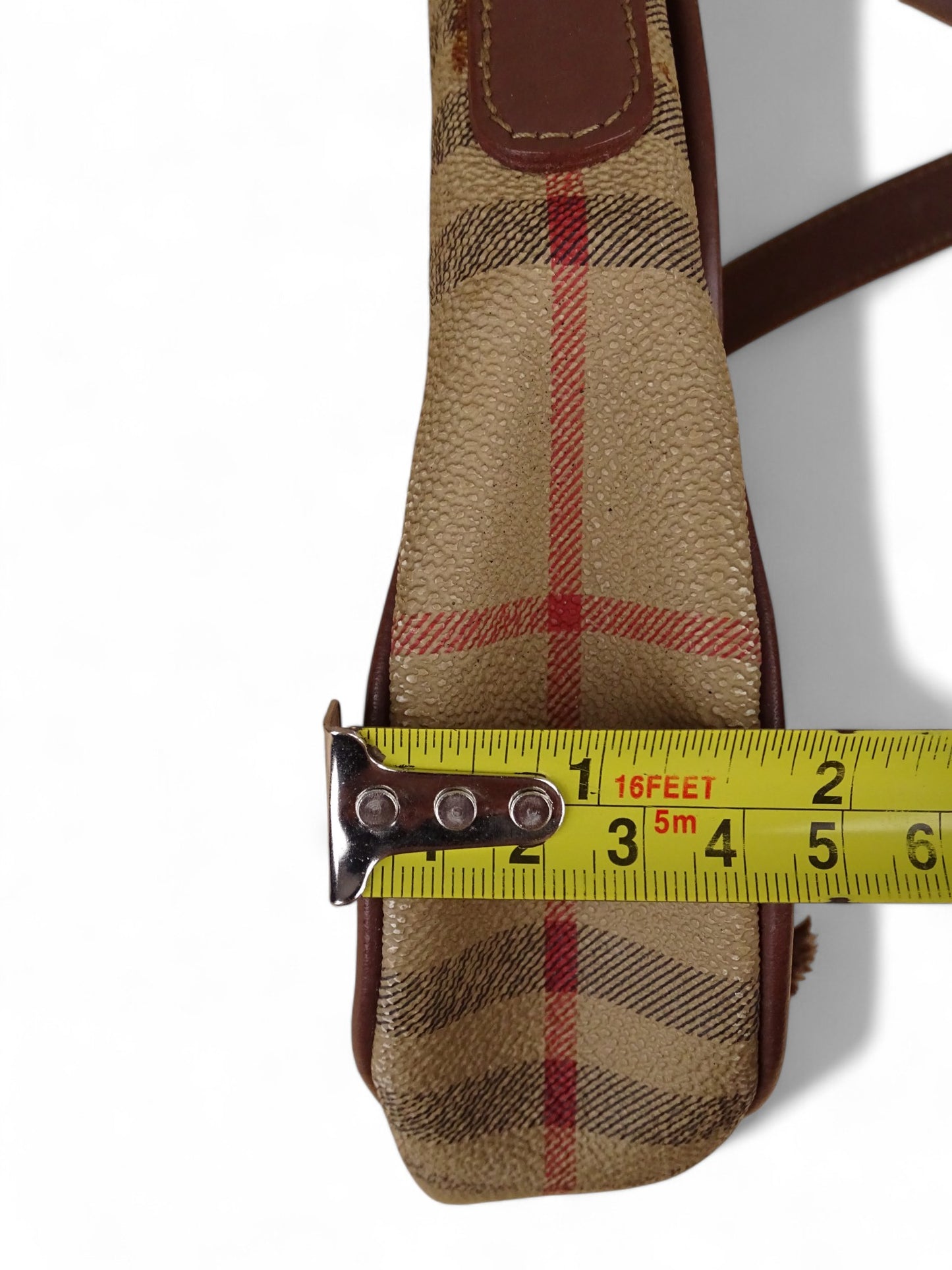 Burberry Sacoche Tartan Emblématique Beige