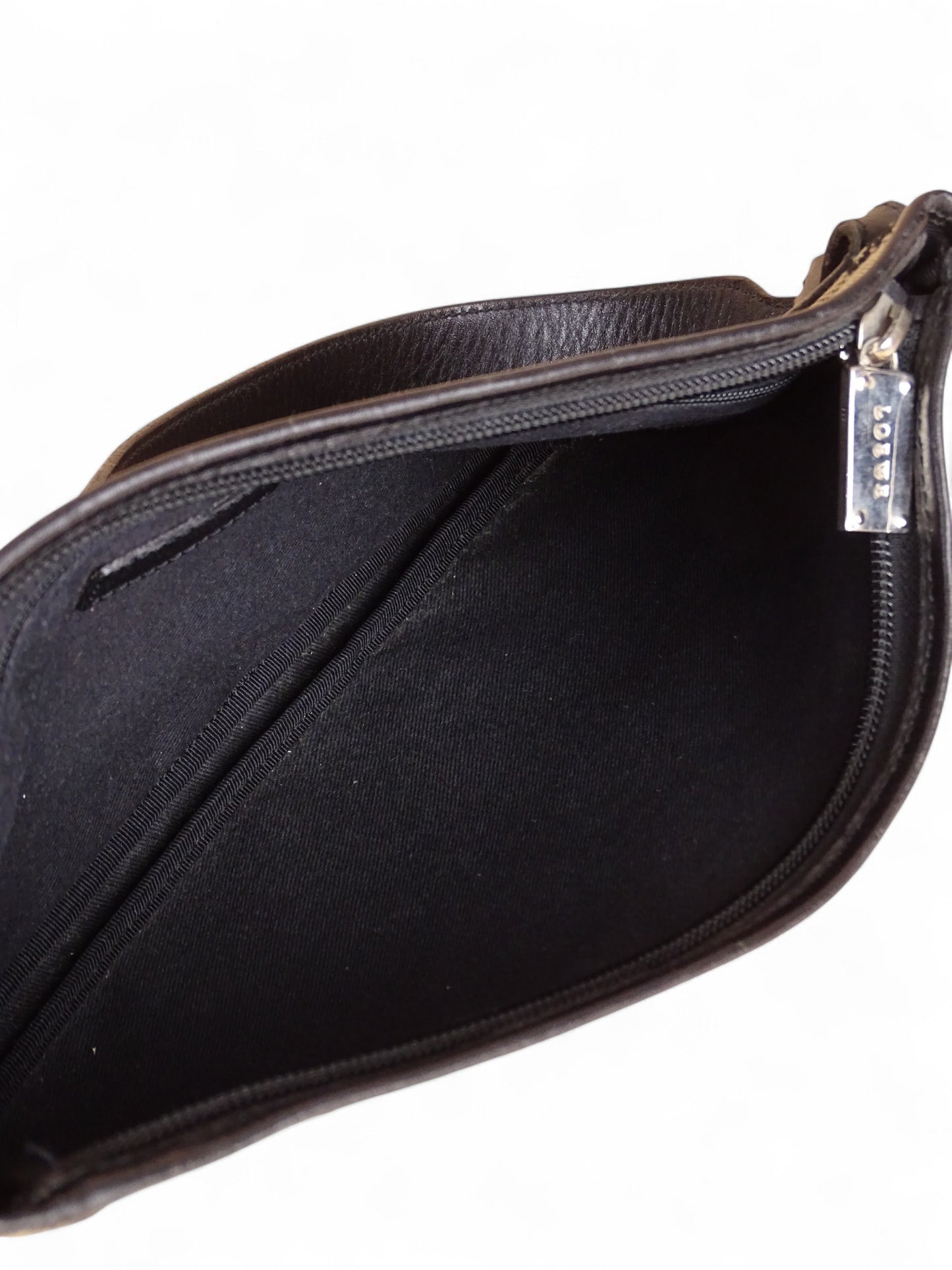 Loewe Sac Porté Épaule Anagram Toile Beige/Marron