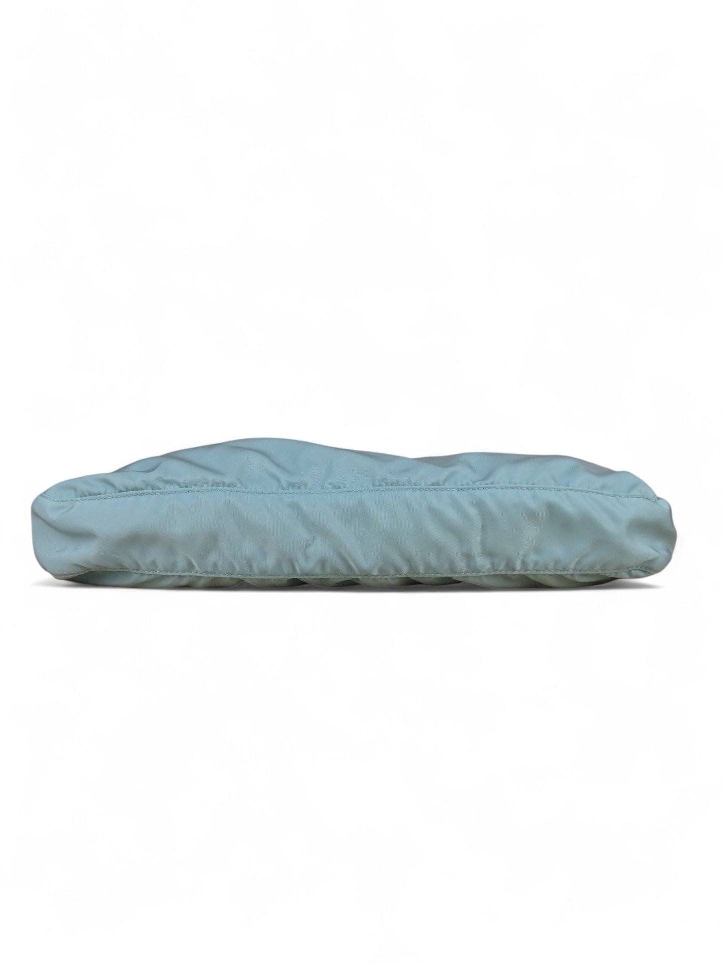 Prada Sac Porté Épaule Toile Turquoise