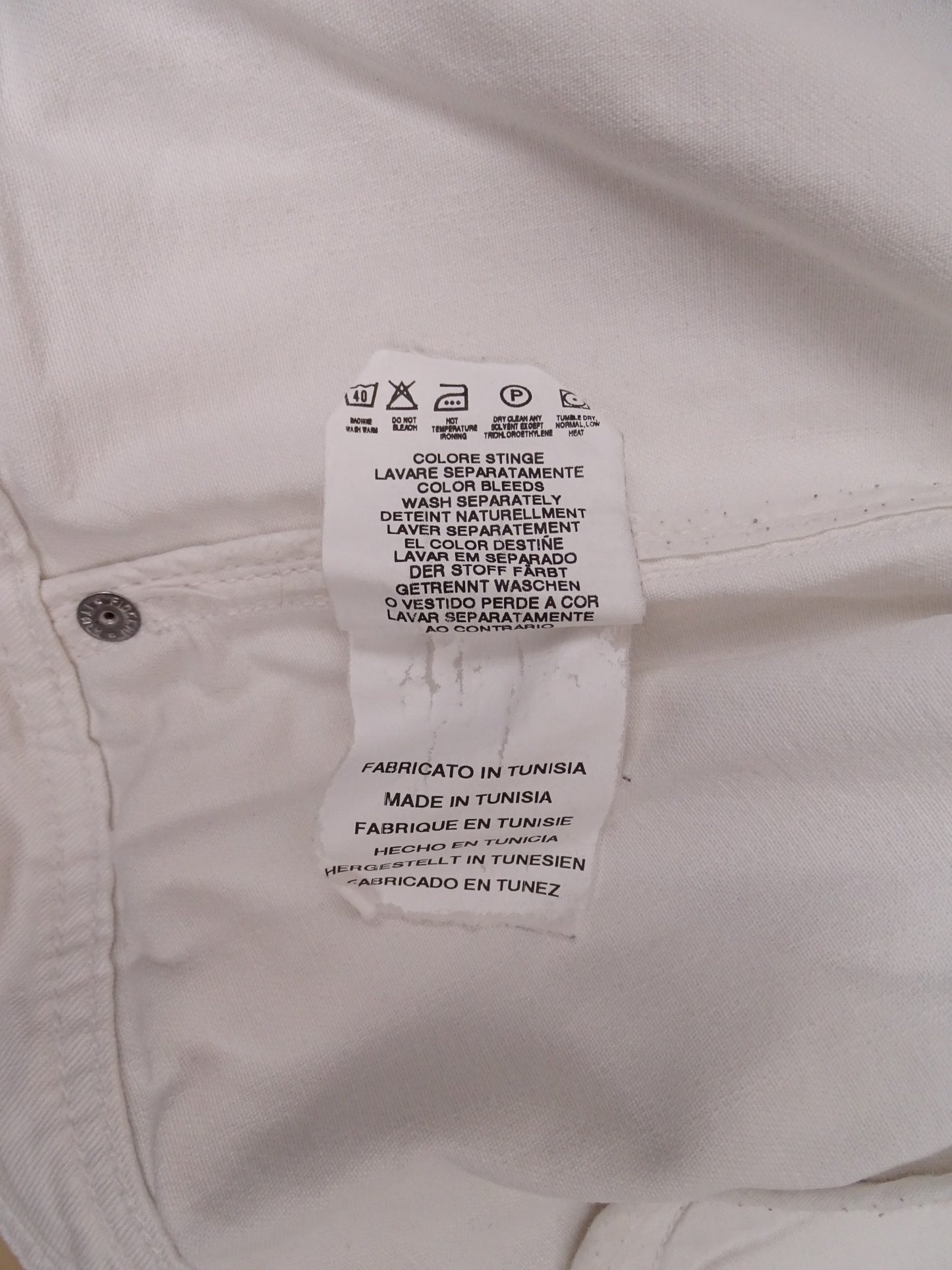 Jean Paul Gaultier Veste Jean Blanche Crop L Homme