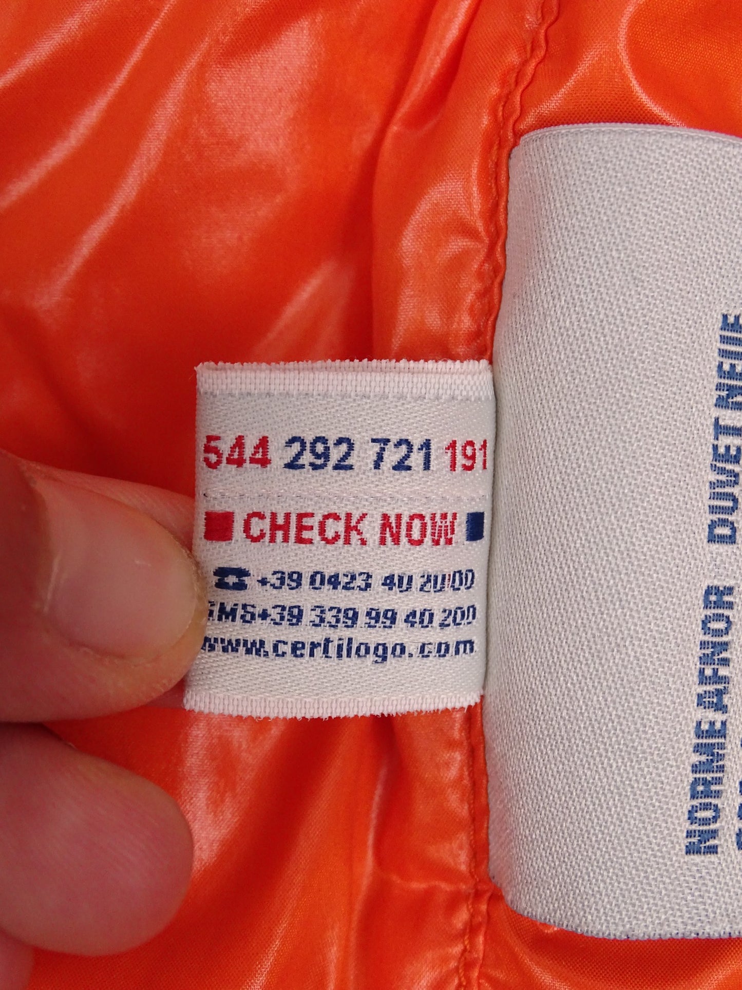 Moncler Veste Matelassée "Lauren" Orange XL Homme