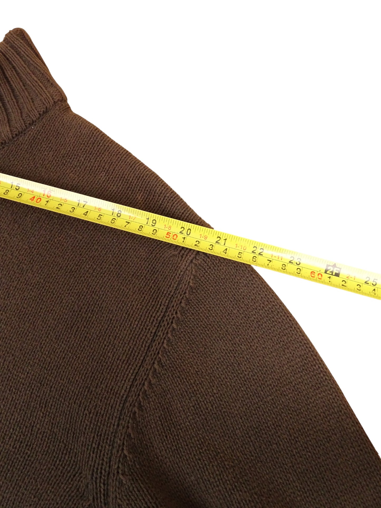 Burberry Pull Zippé Coton Marron/Beige XL Homme