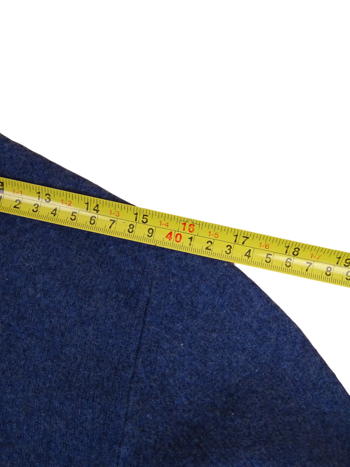 Burberry Pull Half Zip Col Montant Bleu Laine S Homme