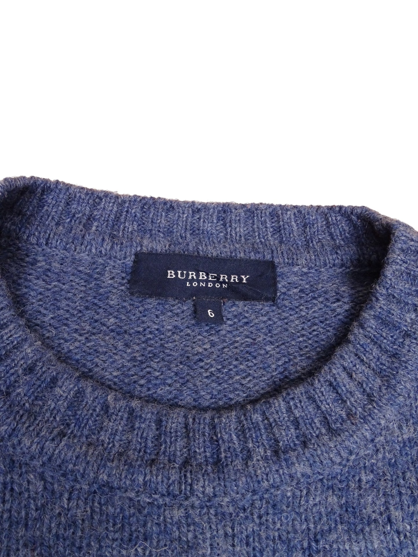 Burberry Pull Bleu Épais XL Homme Laine