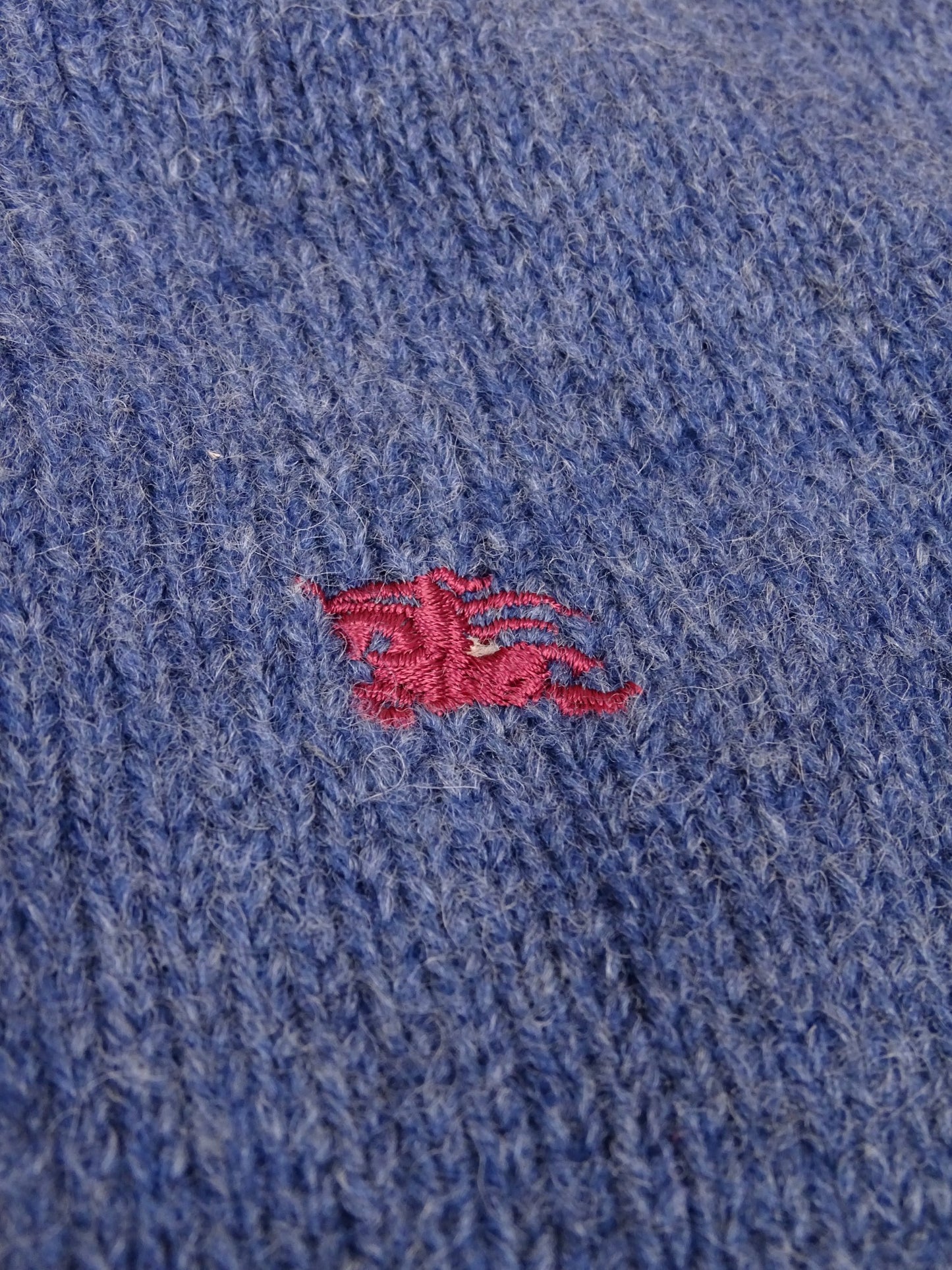 Burberry Pull Bleu Épais XL Homme Laine