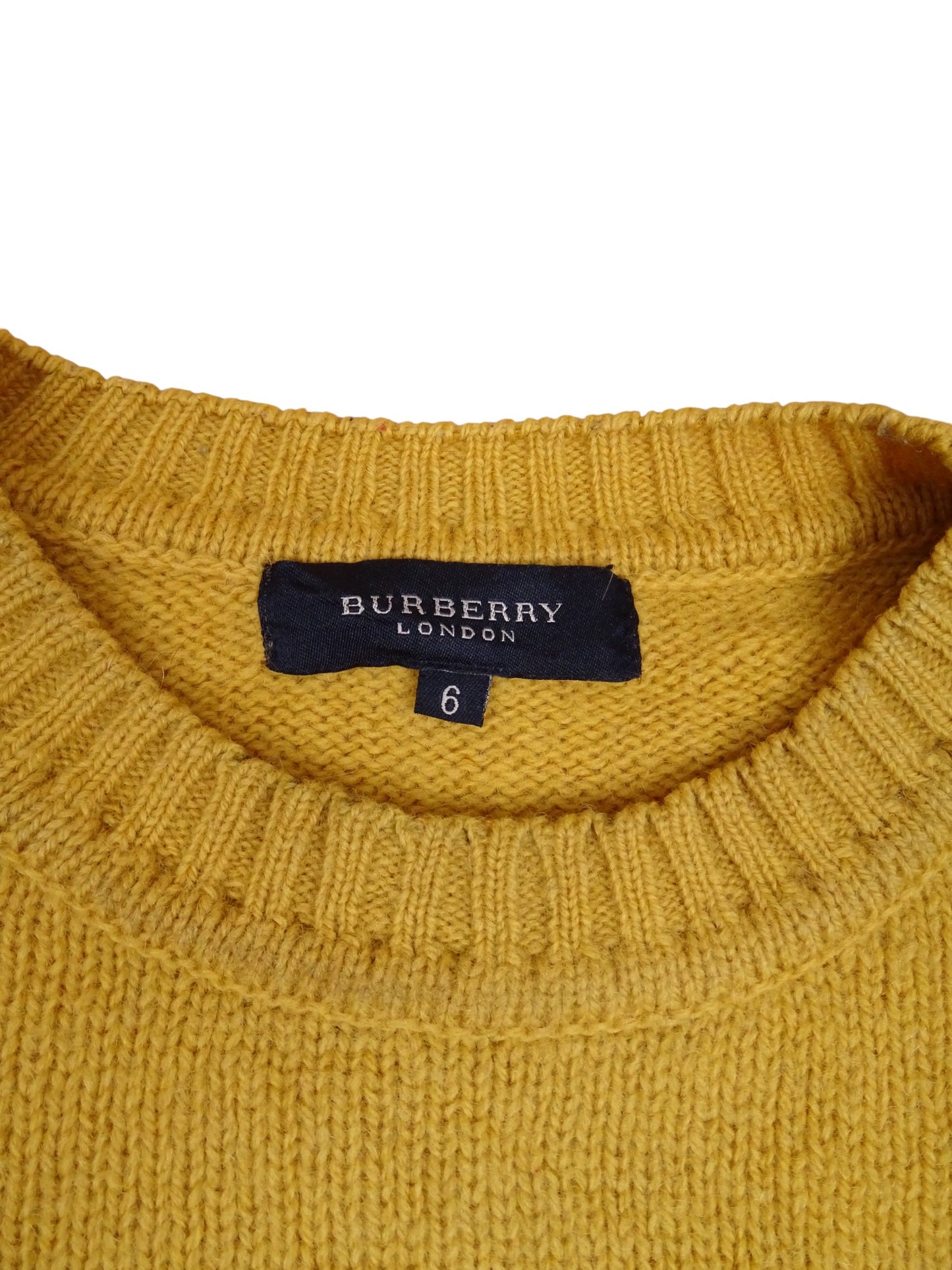 Burberry Pull Jaune M Homme Coton