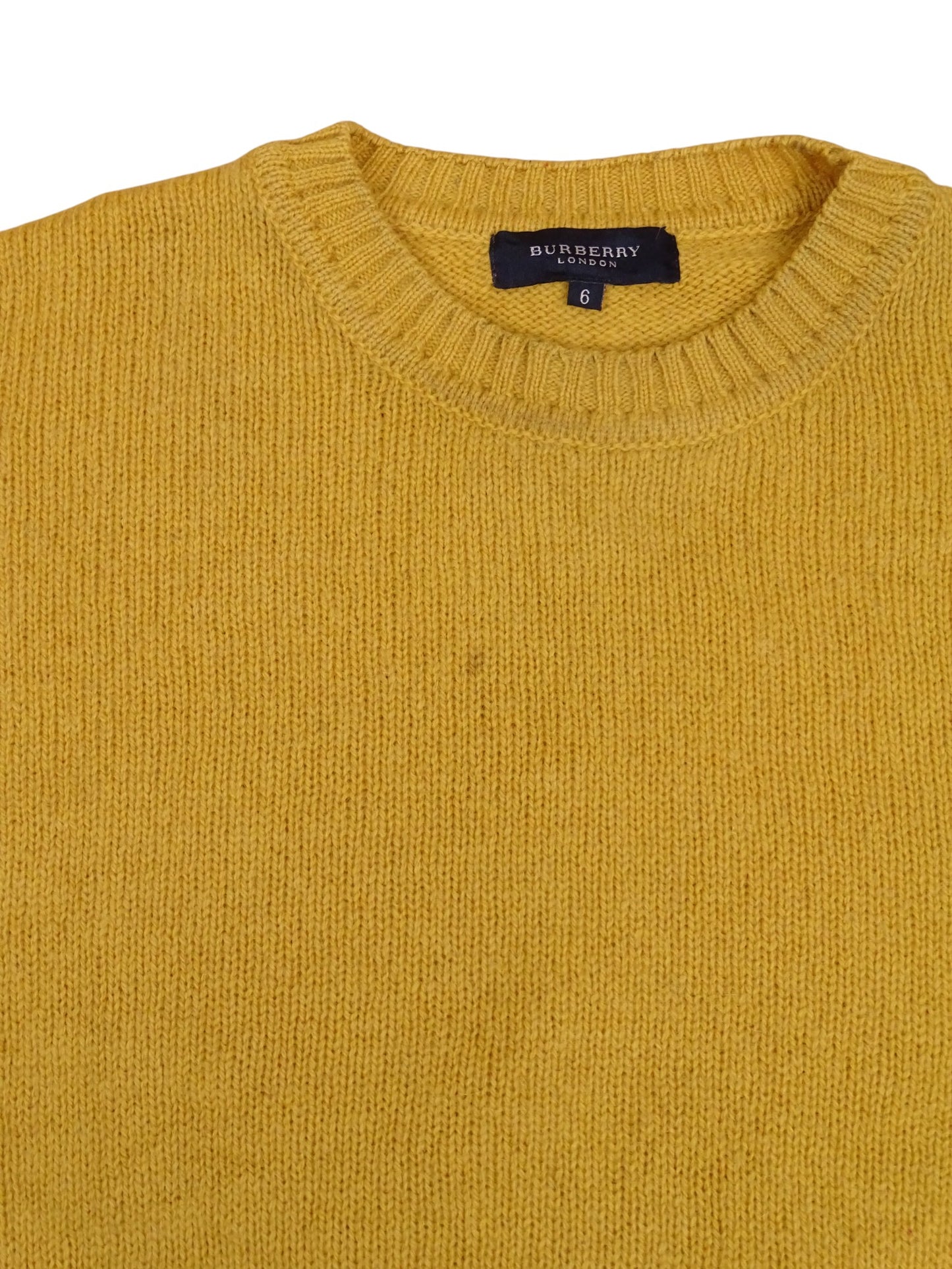Burberry Pull Jaune M Homme Coton